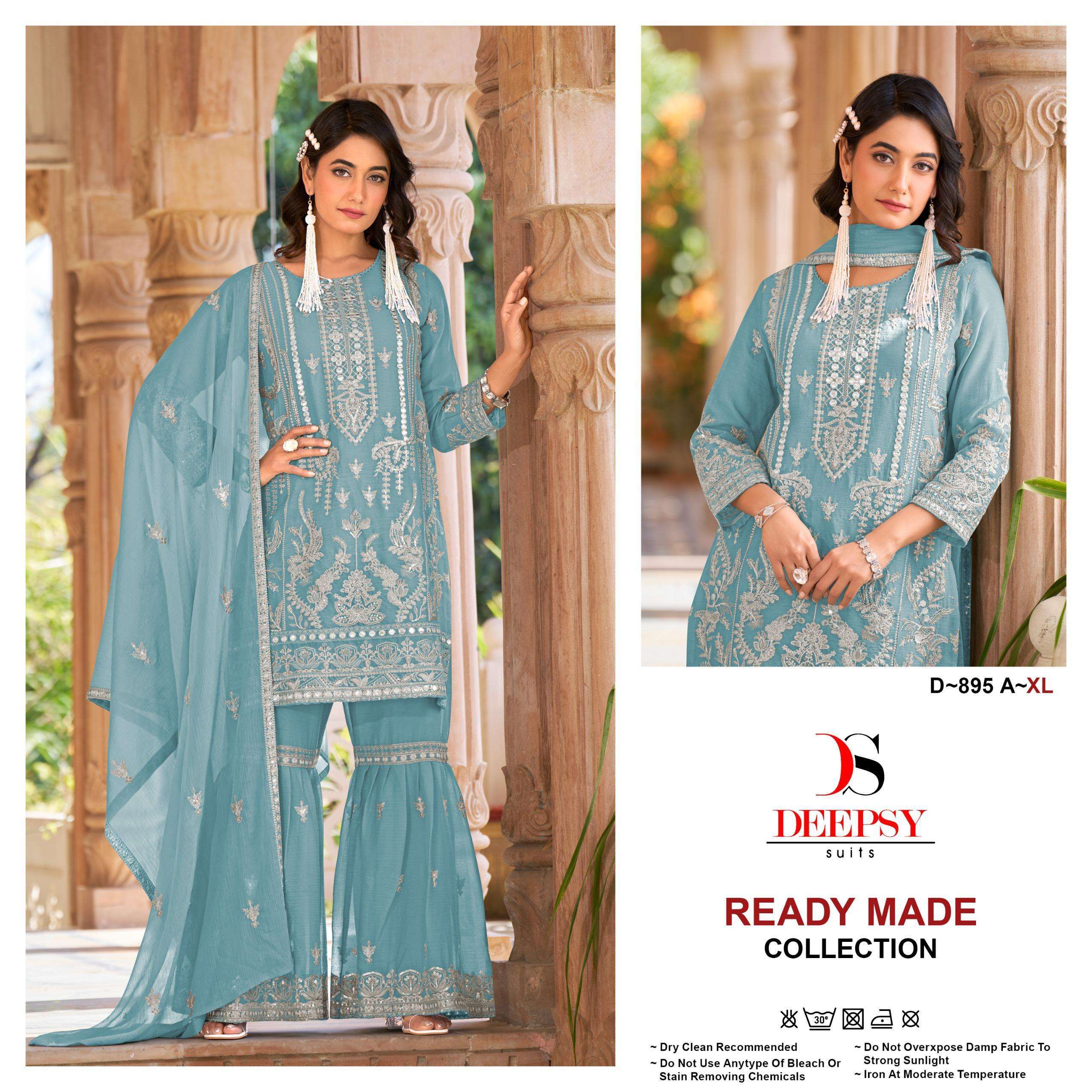 DEEPSY D 895 COLORS FANCY PAKISTANI READYMADE SHARARA SUIT COLLECTION BEST RAT 2025