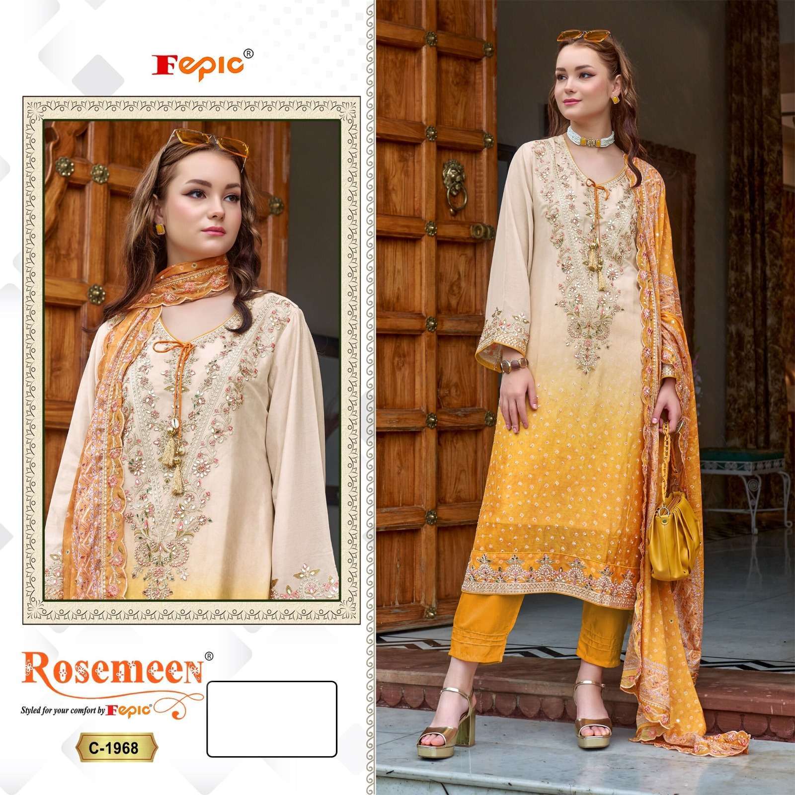 FEPIC C 1968 COLORS PAKISTANI SUIT LATEST CATALOGUE 2025