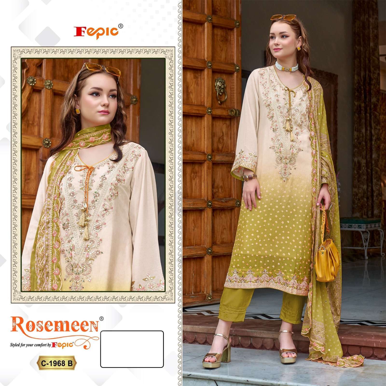 FEPIC C 1968 COLORS PAKISTANI SUIT LATEST CATALOGUE 2025
