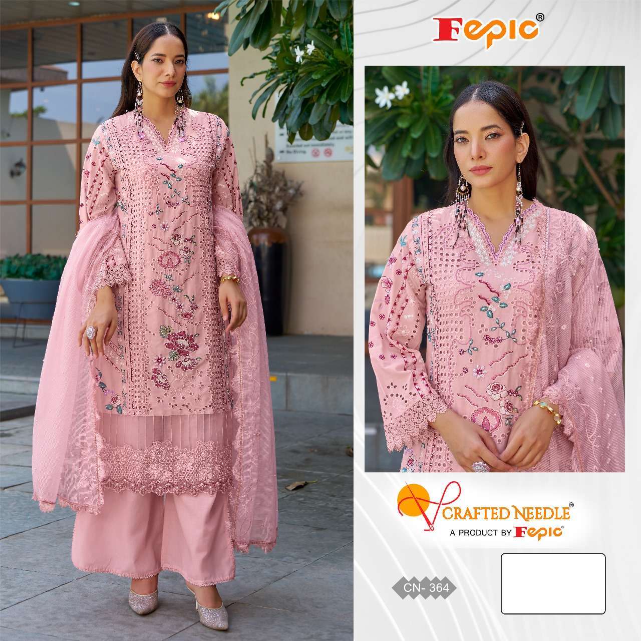 FEPIC CN 364 COLORS PAKISTANI DESINER COTTON SUIT READYMADE SUIT COLLECTION BEST RATE 