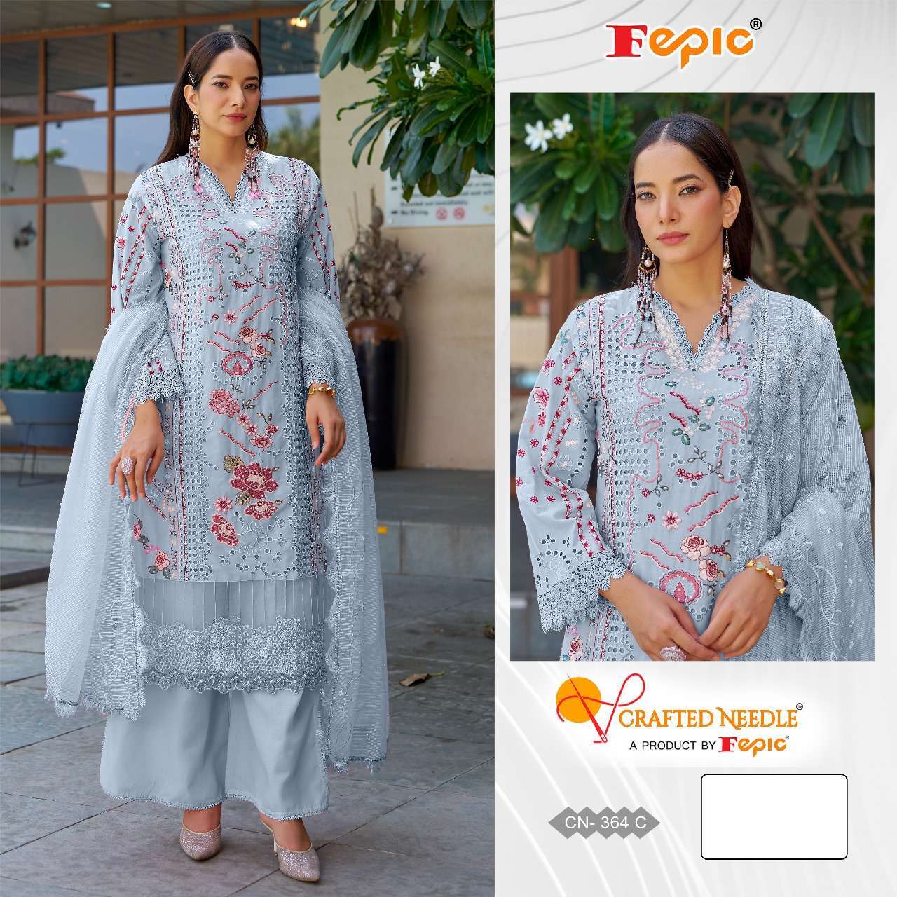 FEPIC CN 364 COLORS PAKISTANI DESINER COTTON SUIT READYMADE SUIT COLLECTION BEST RATE 