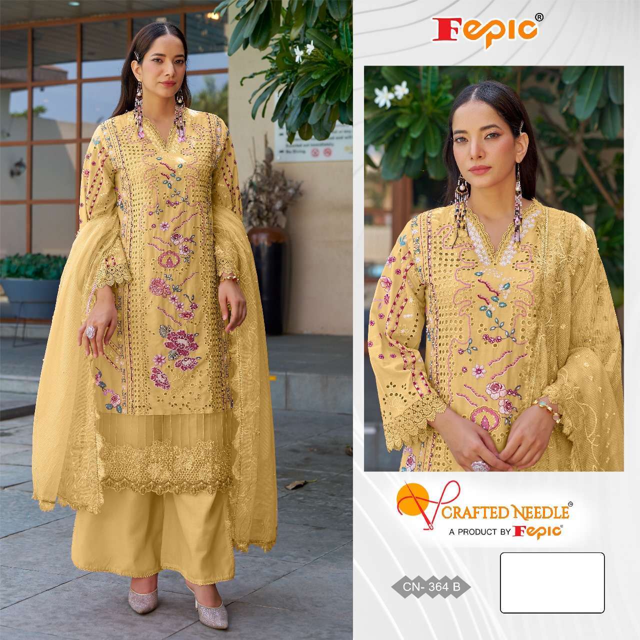 FEPIC CN 364 COLORS PAKISTANI DESINER COTTON SUIT READYMADE SUIT COLLECTION BEST RATE 