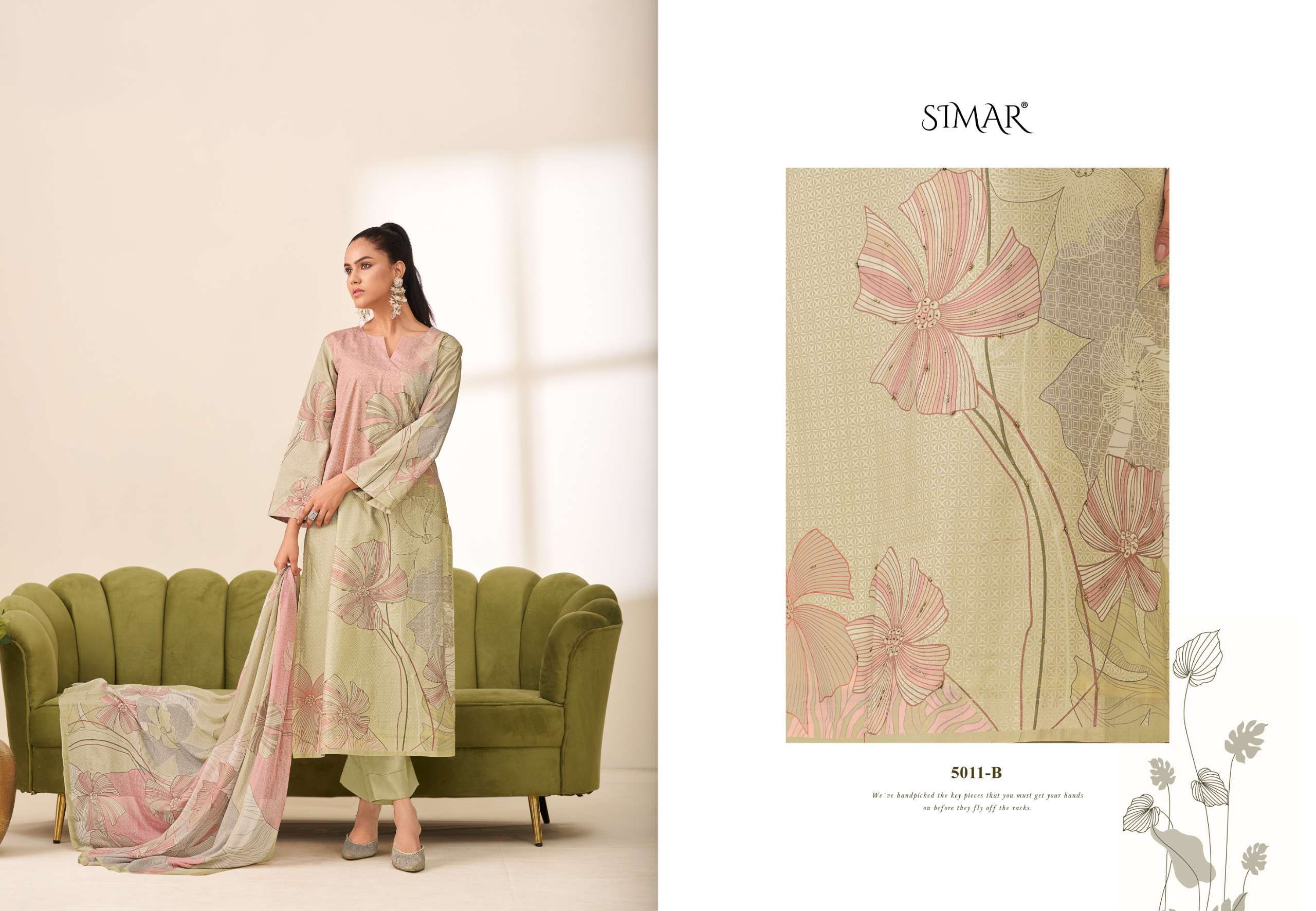 GLOSSY SIMAR SUNIDHI PRIME COTTON SUIT LATEST CATALOGUE 2025