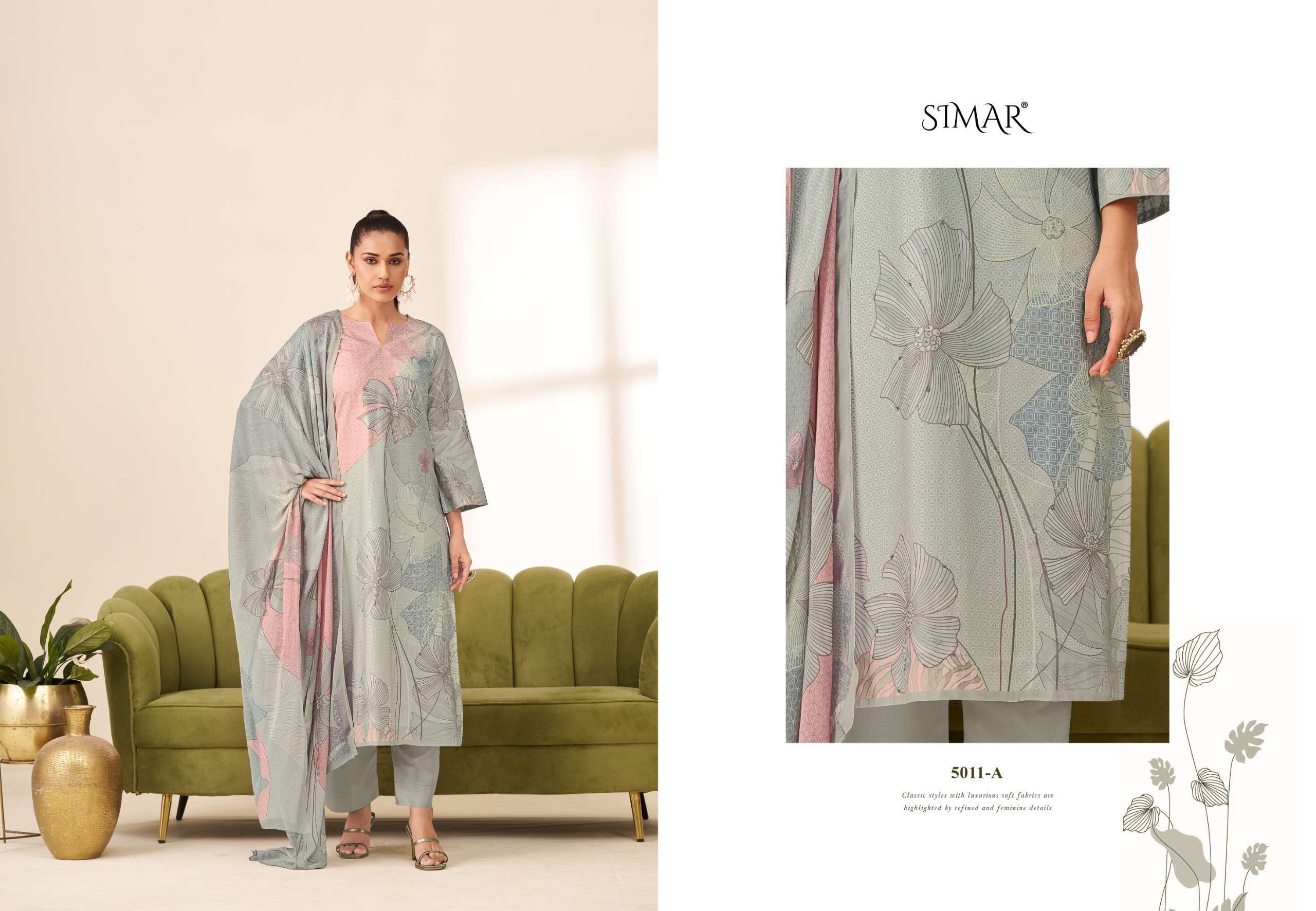 GLOSSY SIMAR SUNIDHI PRIME COTTON SUIT LATEST CATALOGUE 2025