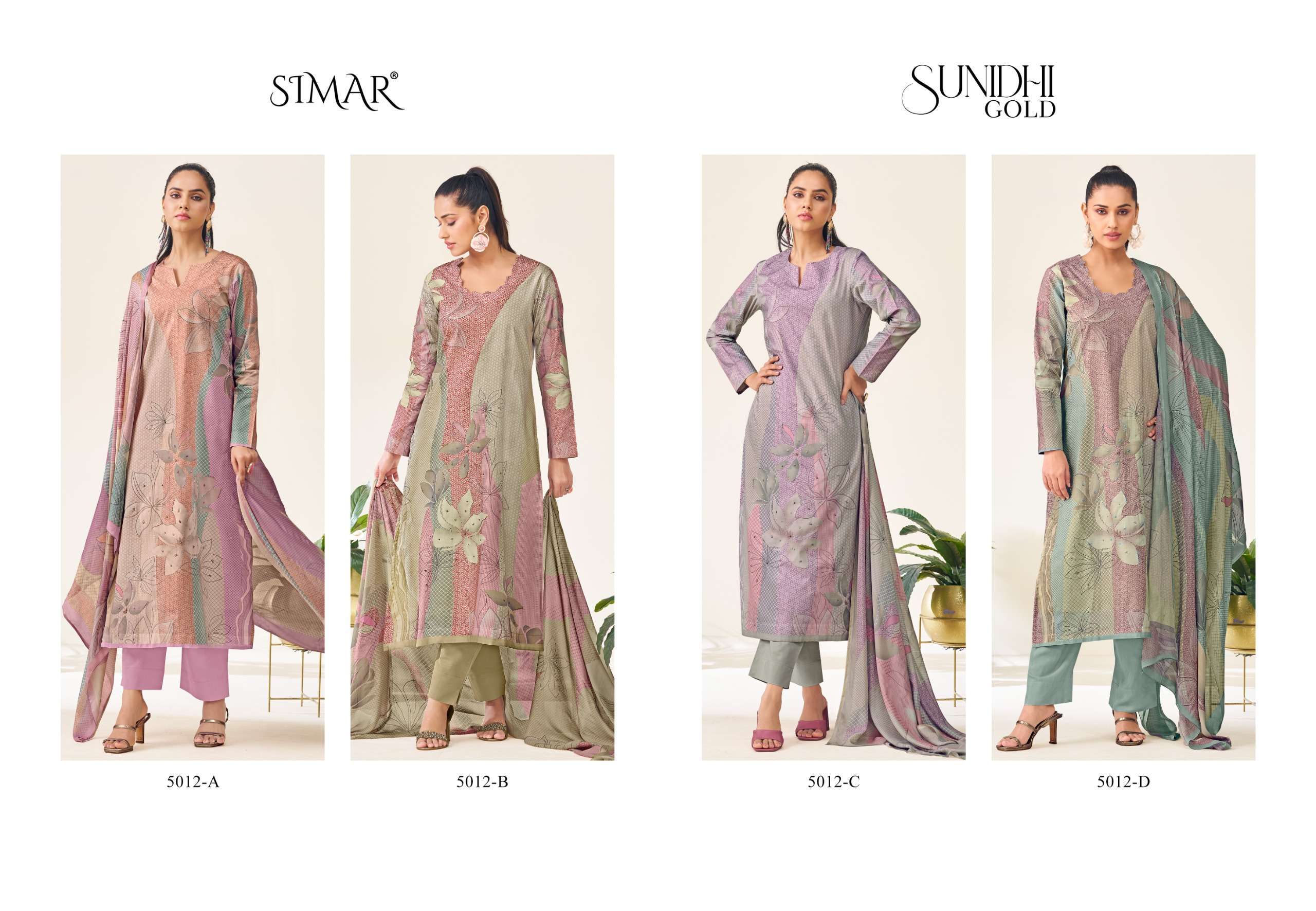 GLOSSY SUNIDHI GOLD LADIES WEAR COTTON SUIT CATALOGUE BEST RATE DEALER 2025