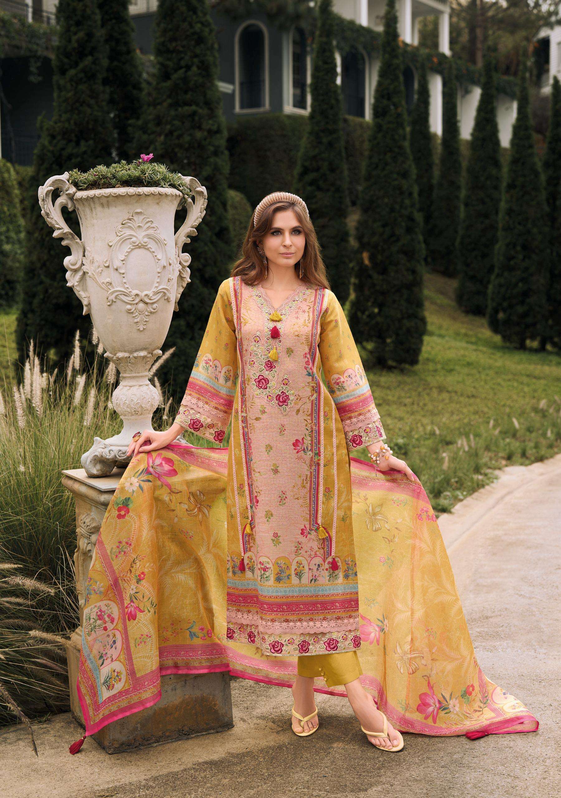 KAILEE IZHAAR VOL 4 KALKI FASHION DESIGNER KURTI PANT WITH DUPATTA LATEST CATALOGUE 2025