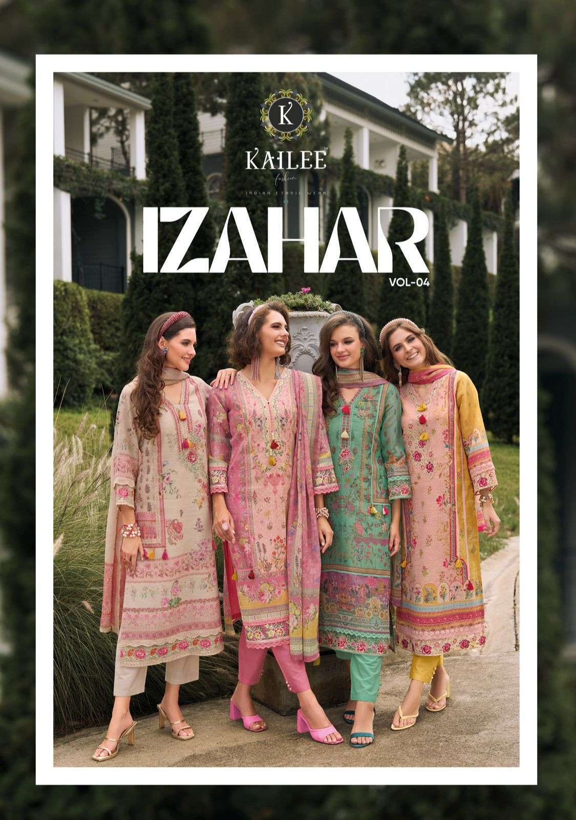 KAILEE IZHAAR VOL 4 KALKI FASHION DESIGNER KURTI PANT WITH DUPATTA LATEST CATALOGUE 2025
