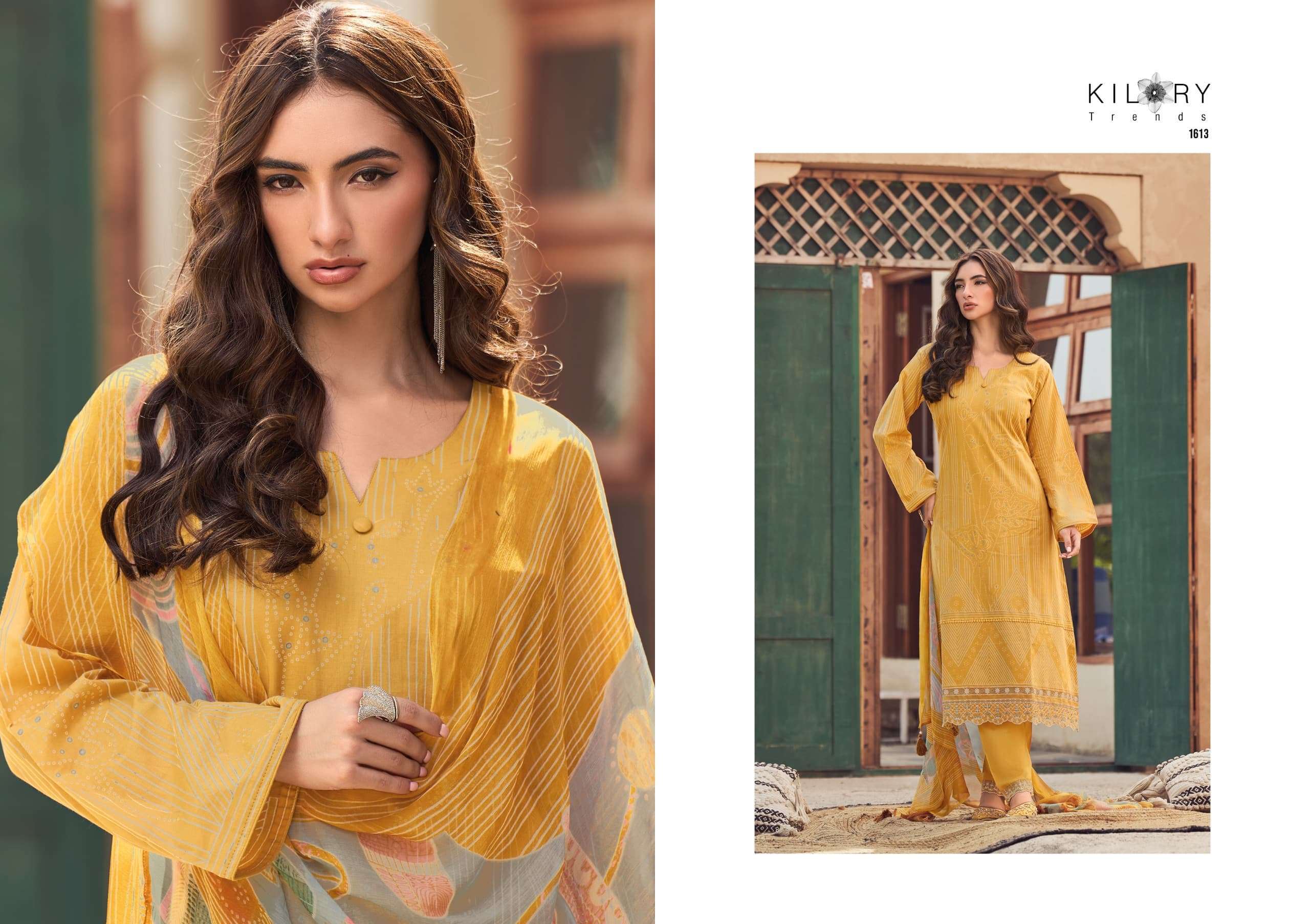 KILORY LAKHSHITA PURE LAWN COTTON DESIGNER SUIT CATALOG EXPORTER 2025