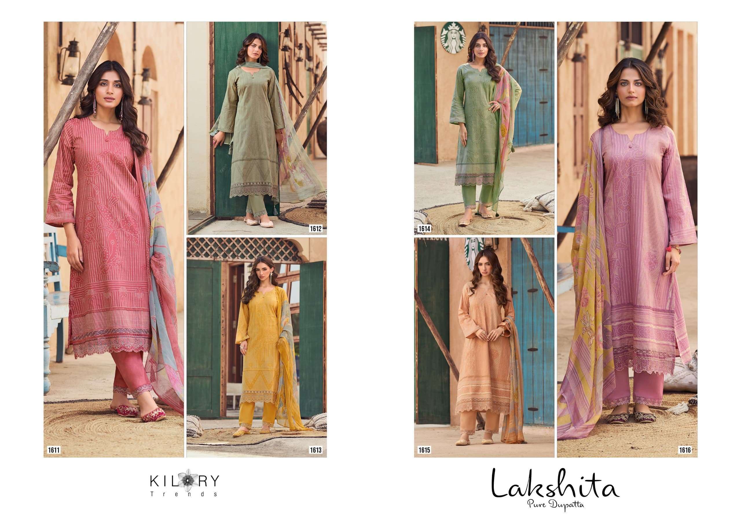 KILORY LAKHSHITA PURE LAWN COTTON DESIGNER SUIT CATALOG EXPORTER 2025