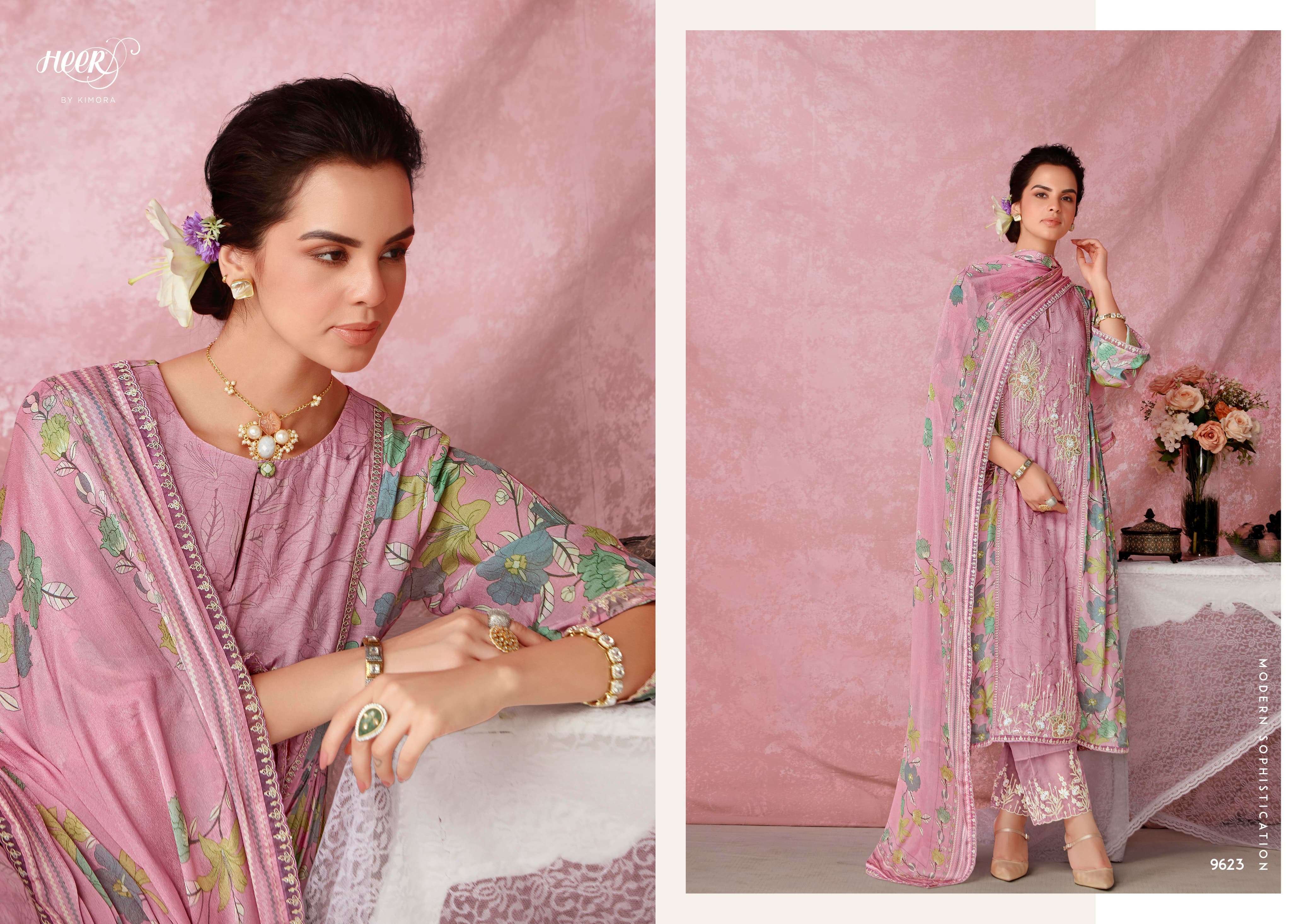 KIMORA HEER TULIP DESIGNER MUSLIN SUIT CATALOG WHOLESALE PRICE 2025