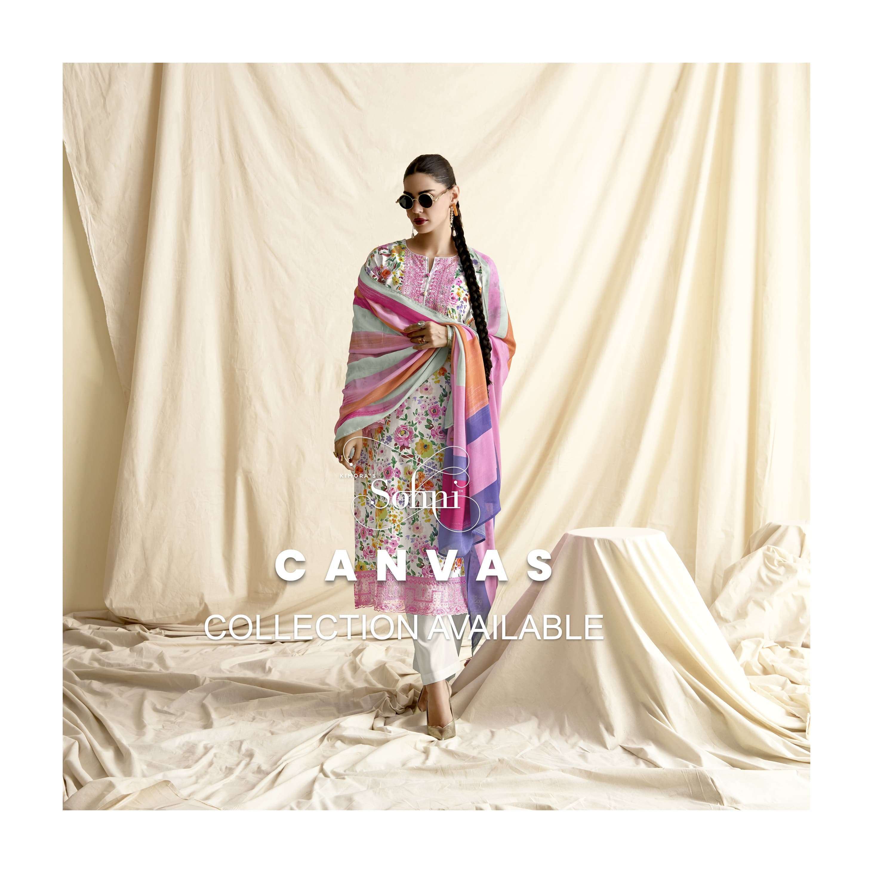 KIMORA SOHNI CANVAS HIT DESIGN LADIES SUIT CATALOG BEST RATE 