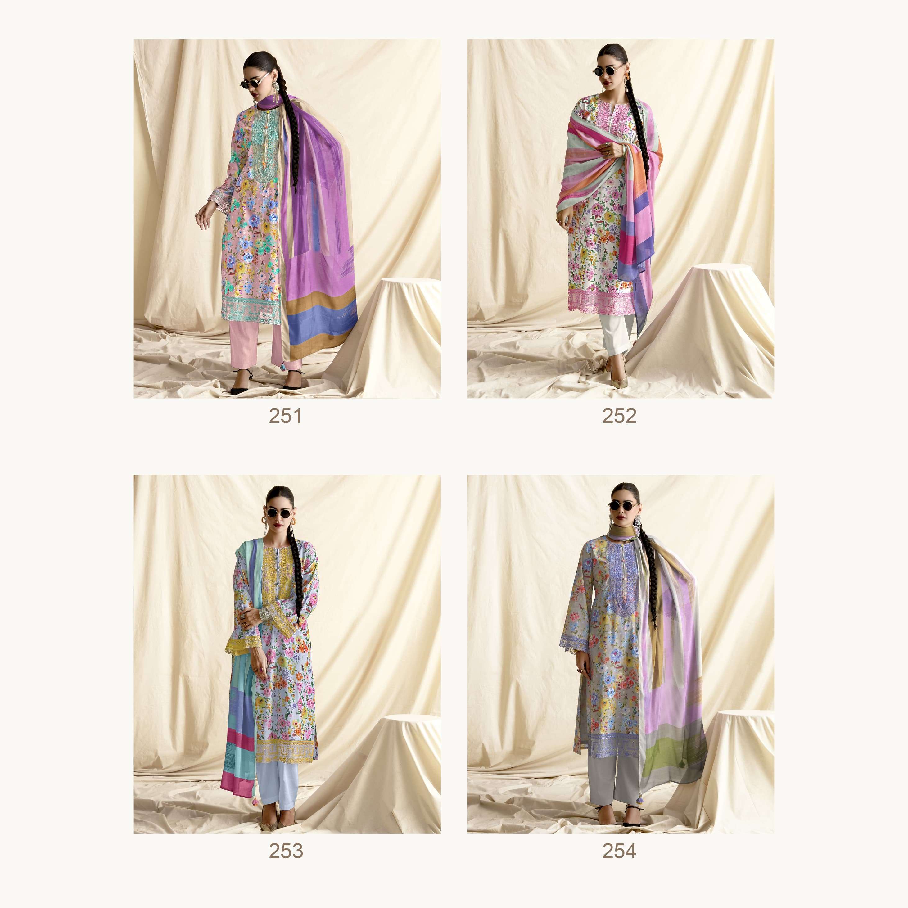 KIMORA SOHNI CANVAS HIT DESIGN LADIES SUIT CATALOG BEST RATE 