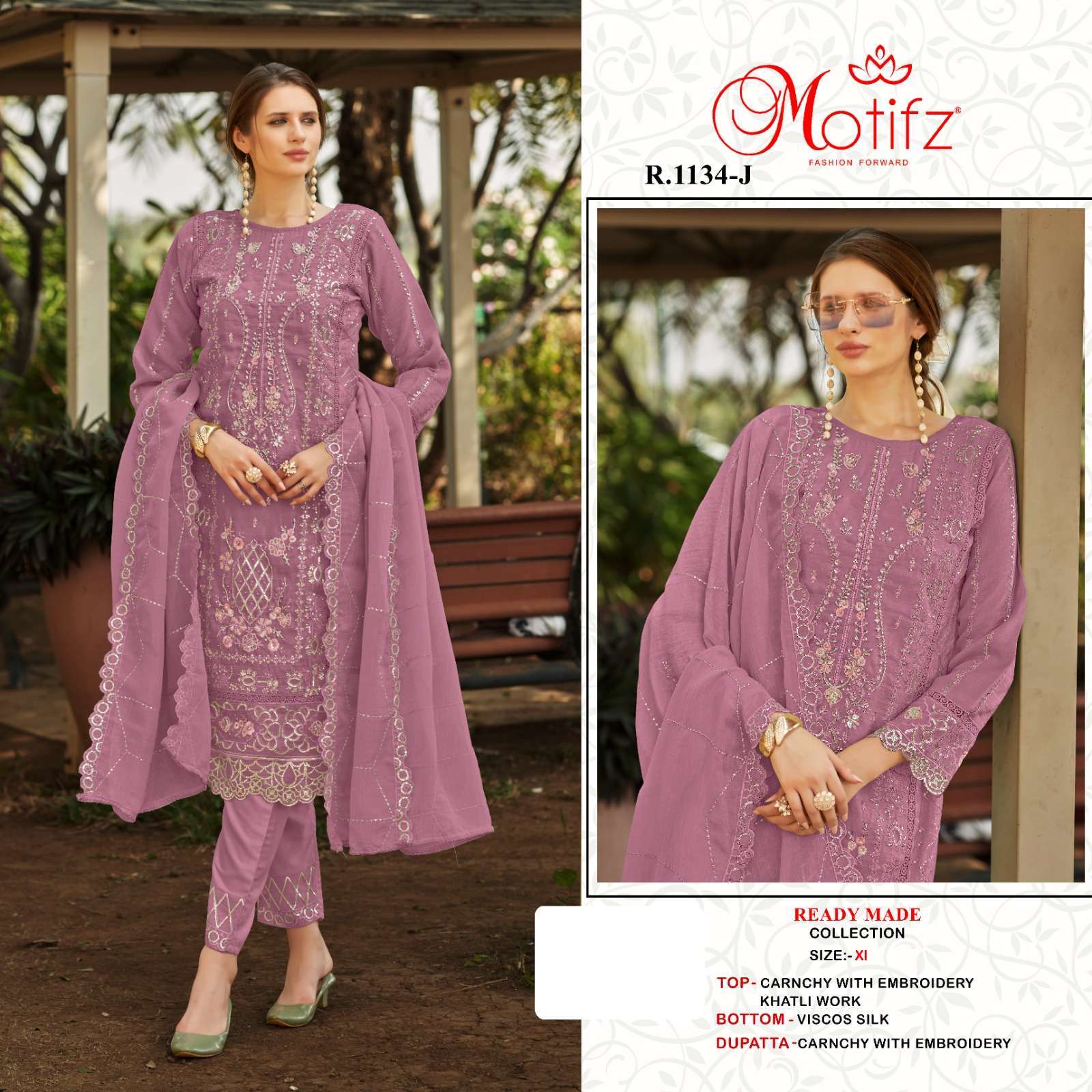 MOTIFZ R 1134 COLORS PAKISTANI READYMADE SUIT FESTIVE COLLECITON BEST RATE DEALER 2025