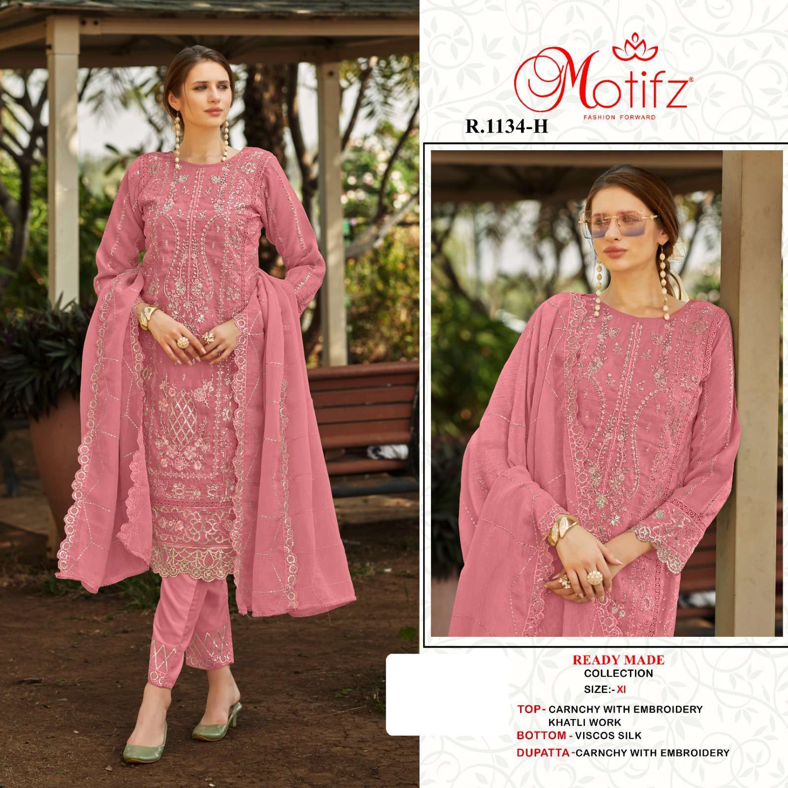 MOTIFZ R 1134 COLORS PAKISTANI READYMADE SUIT FESTIVE COLLECITON BEST RATE DEALER 2025
