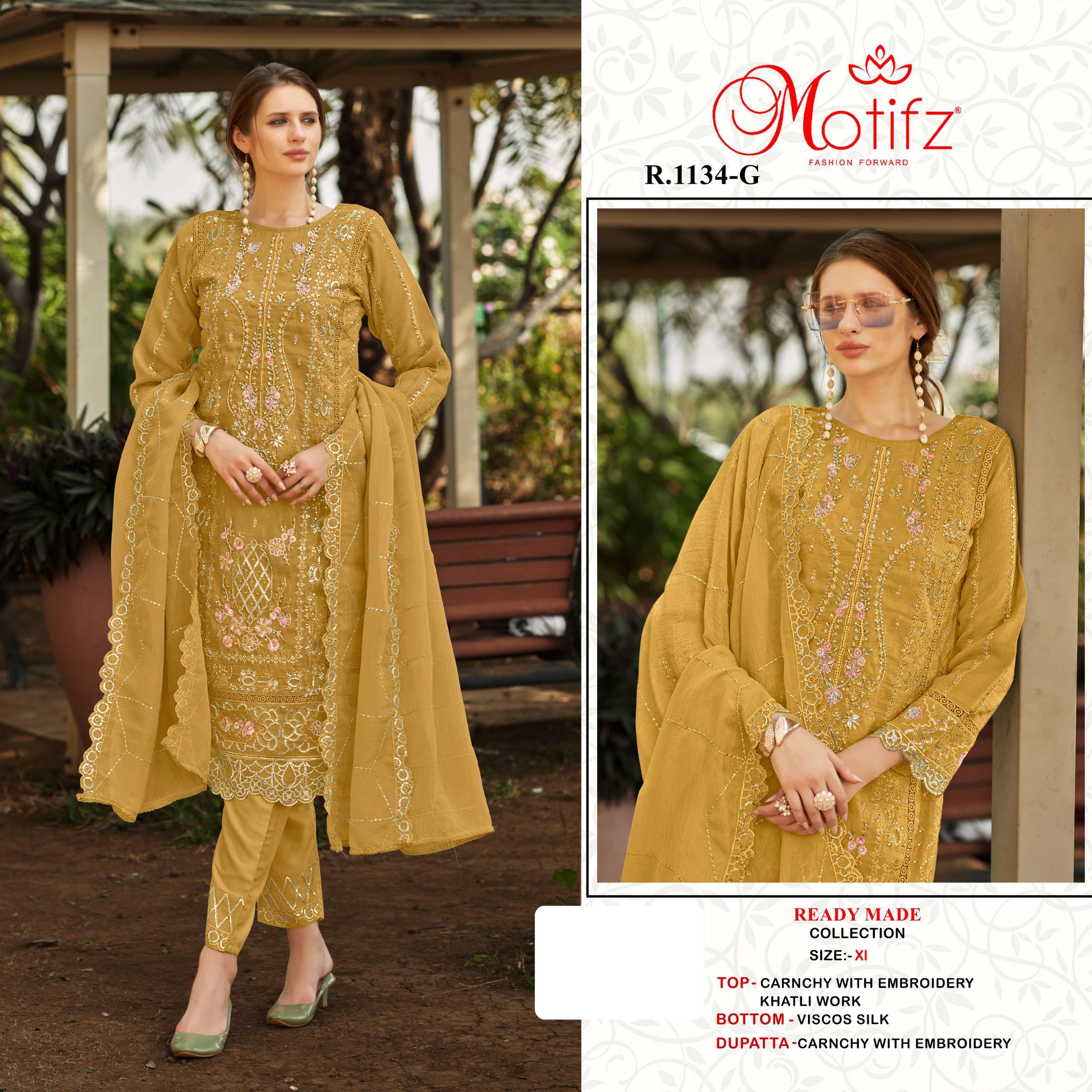 MOTIFZ R 1134 COLORS PAKISTANI READYMADE SUIT FESTIVE COLLECITON BEST RATE DEALER 2025