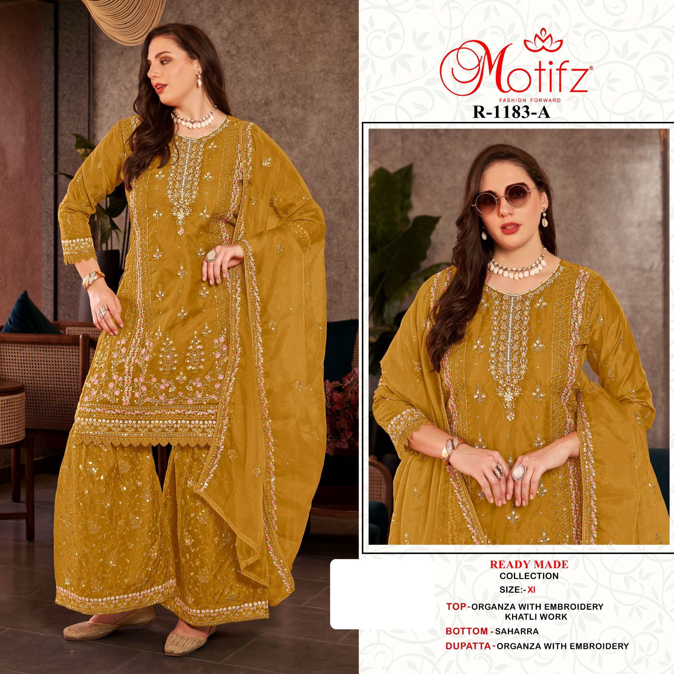 MOTIFZ R 1183 COLORS PAKISTANI SHARARA DRESS NEW COLLECTION BEST RATE DEALER 2025