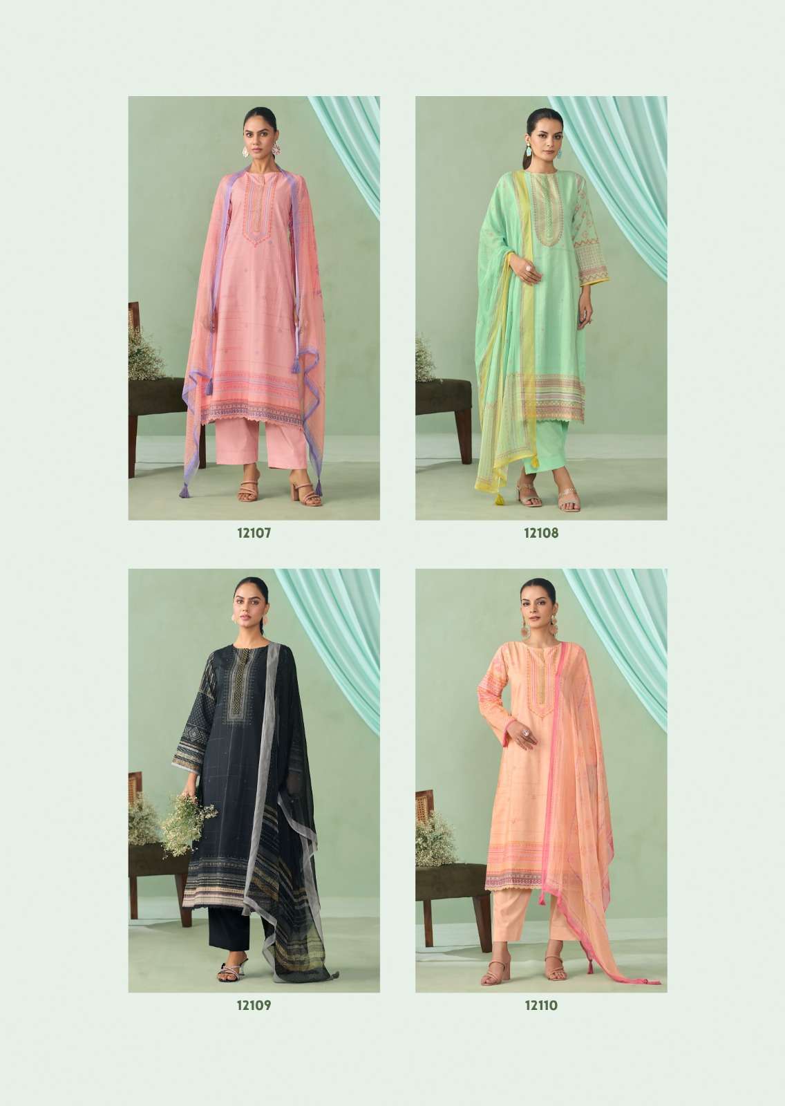 PRM TRENDZ IRHA PURE COTTON LINEN SUIT CATALOGUE WHOLESALE PRICE 