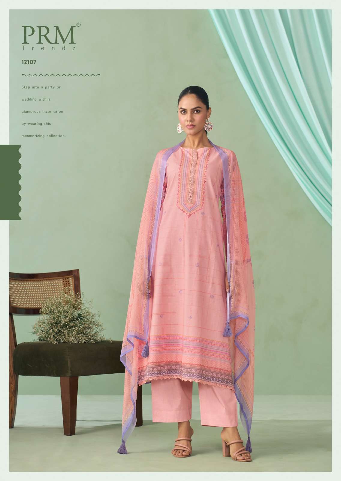 PRM TRENDZ IRHA PURE COTTON LINEN SUIT CATALOGUE WHOLESALE PRICE 