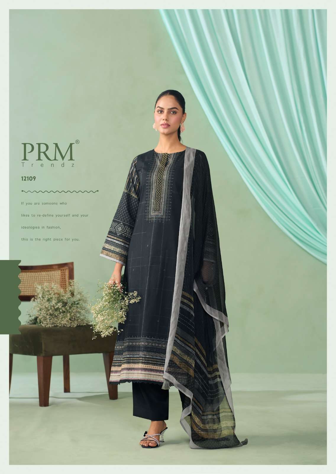 PRM TRENDZ IRHA PURE COTTON LINEN SUIT CATALOGUE WHOLESALE PRICE 