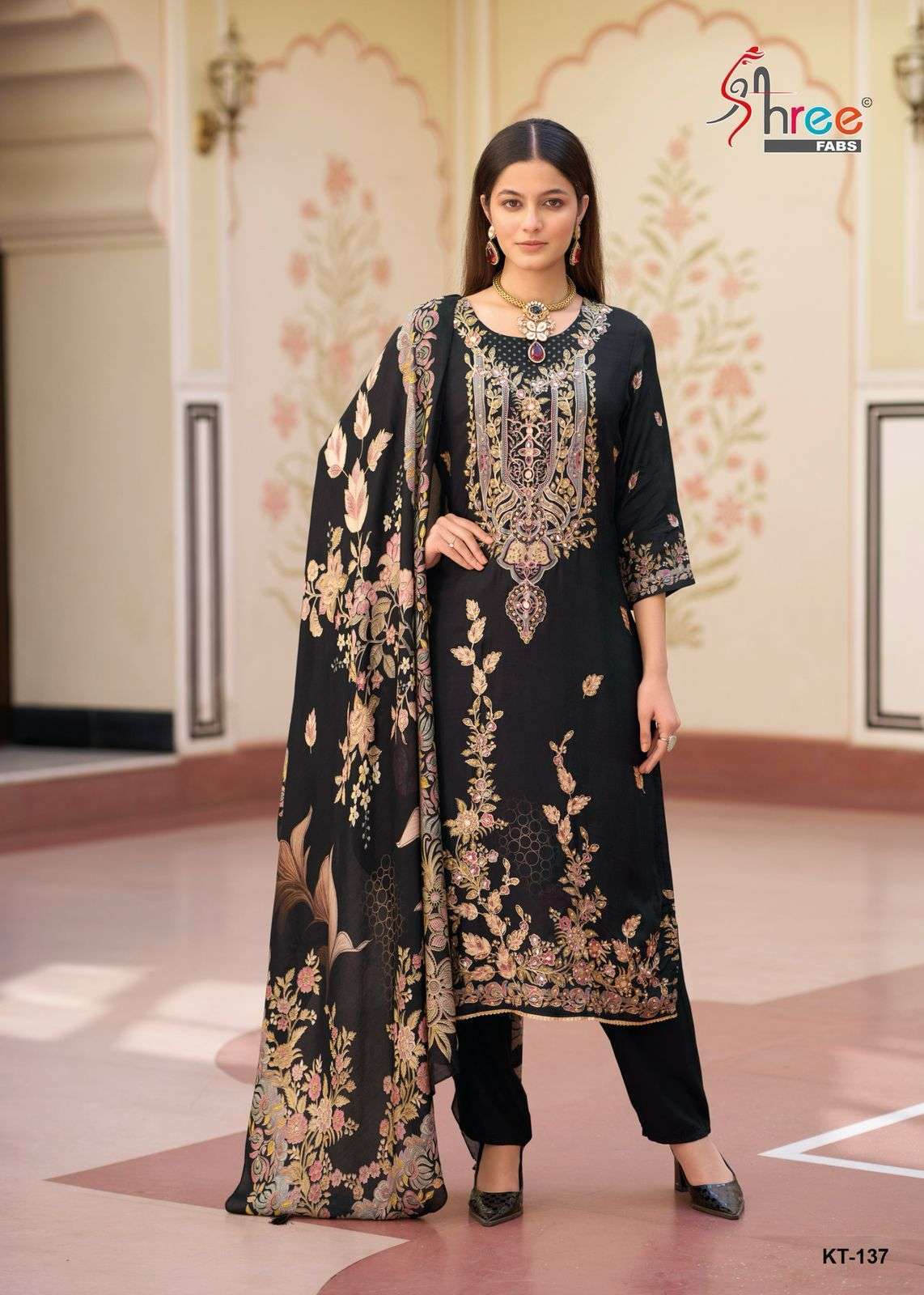 SHREE FAB KT 137 COLORS PAKISTANI MUSLIN SUIT EXPORTER 2025