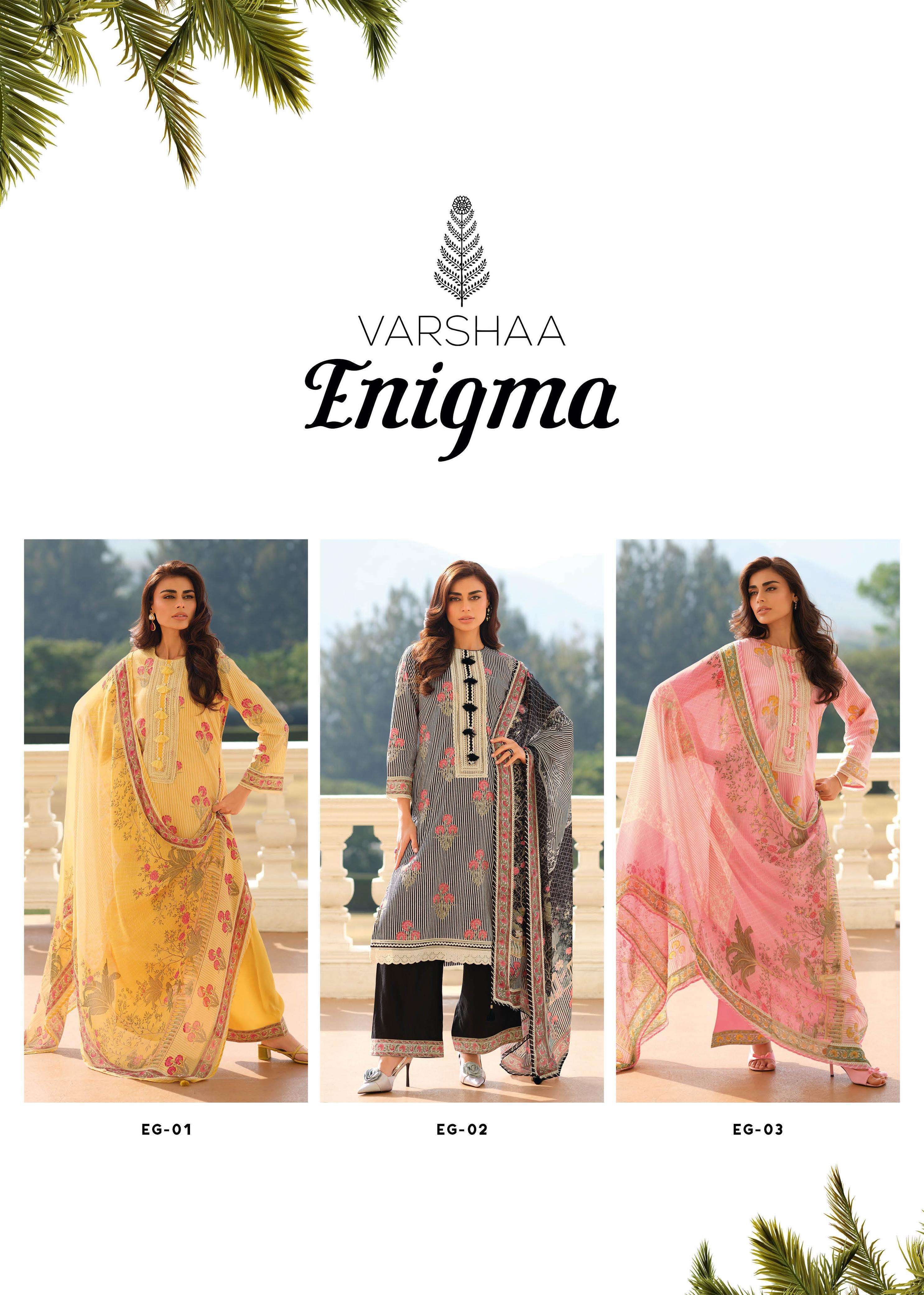 VARSHA ENIGMA COTTON LATEST CATALOGUE EXPORTER 