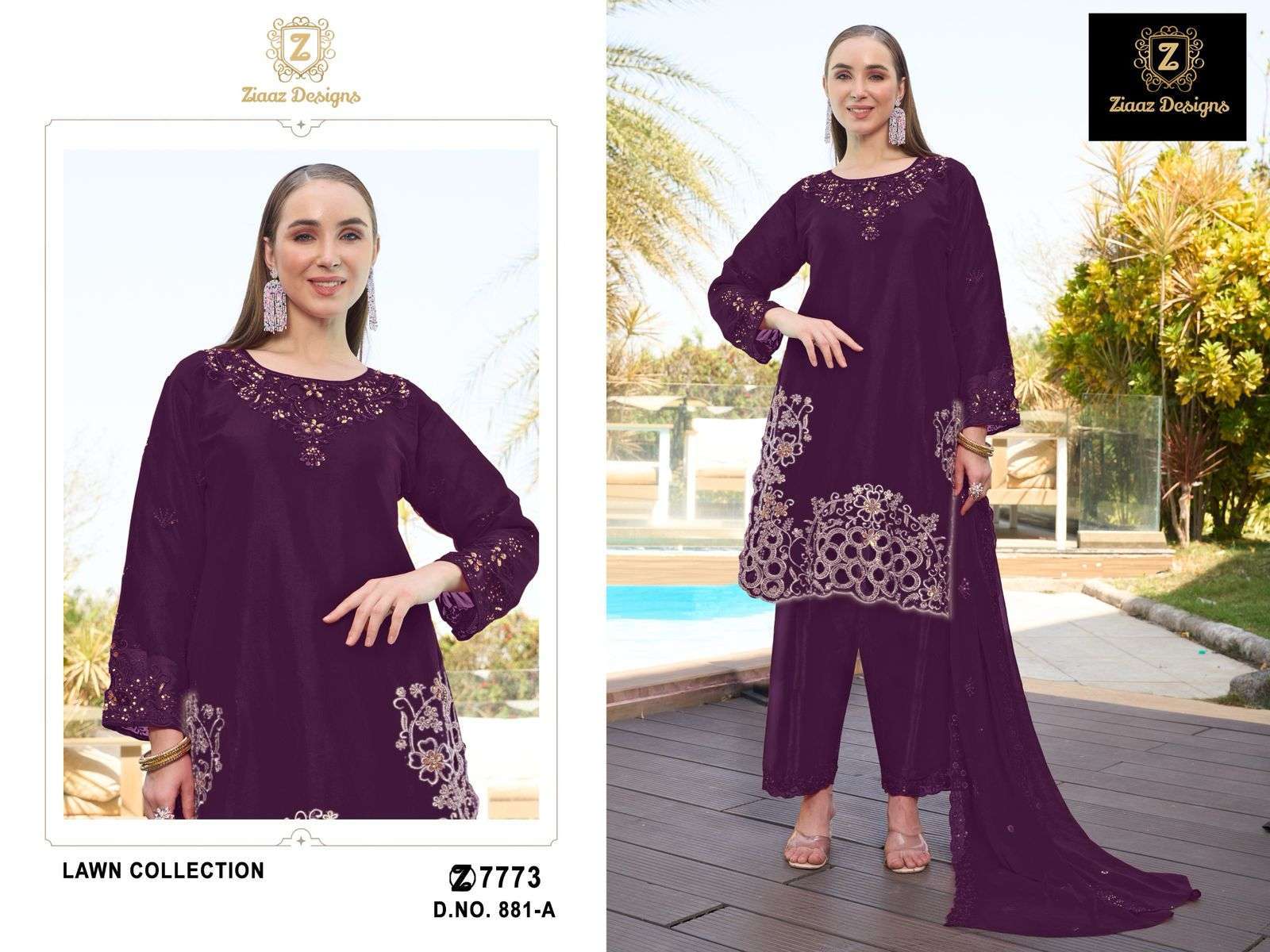 ZIAAZ DESIGN 881 COLORS COTTON WHOLESALE PRICE DEALER 2025