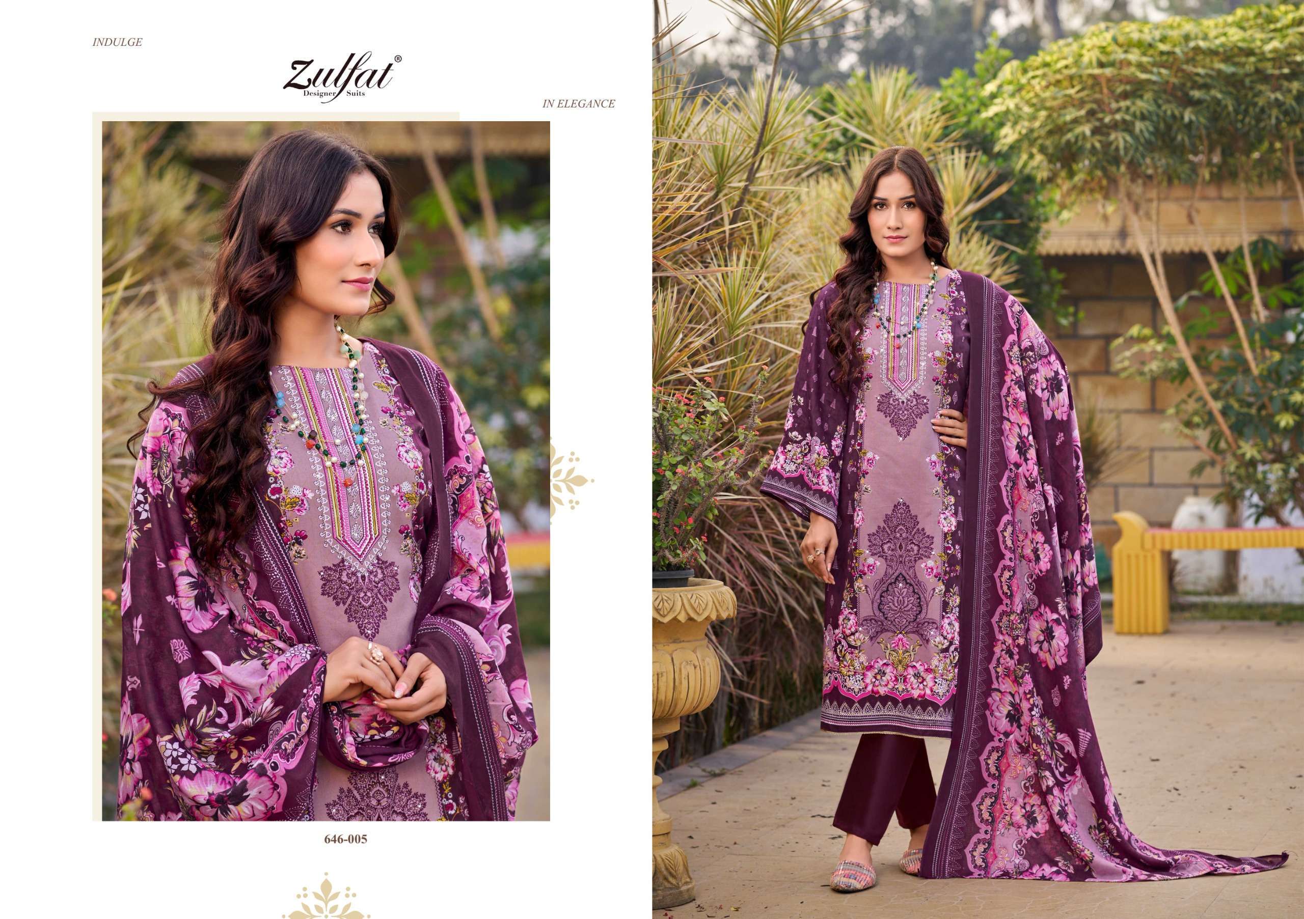 ZULFAT RAABTA VOL 6 PURE JAM COTTON SALWER SUIT CATALOGUE BEST RATE 