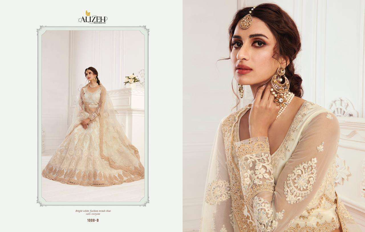 ALIZEH BRIDAL HERITAGE COLORSB SAGA VOL 2 PARTYWEAR LEHNGA COLLECTION WHOLESALE PRICE 