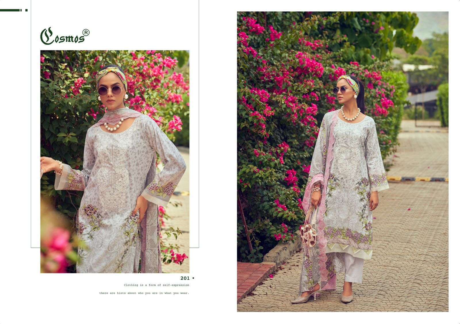 COSMOS NEEDLE WONDER VOL 2 PAKISTANI LAWN COTTON SUIT CATALOGUE DEALER 