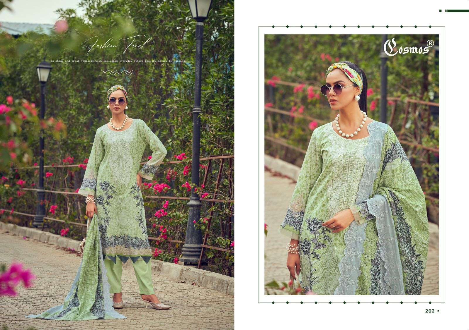 COSMOS NEEDLE WONDER VOL 2 PAKISTANI LAWN COTTON SUIT CATALOGUE DEALER 