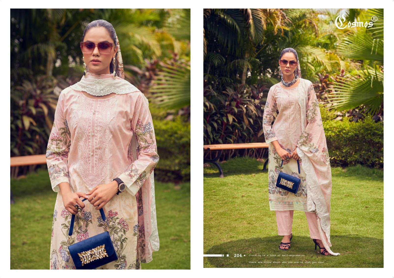 COSMOS NEEDLE WONDER VOL 2 PAKISTANI LAWN COTTON SUIT CATALOGUE DEALER 