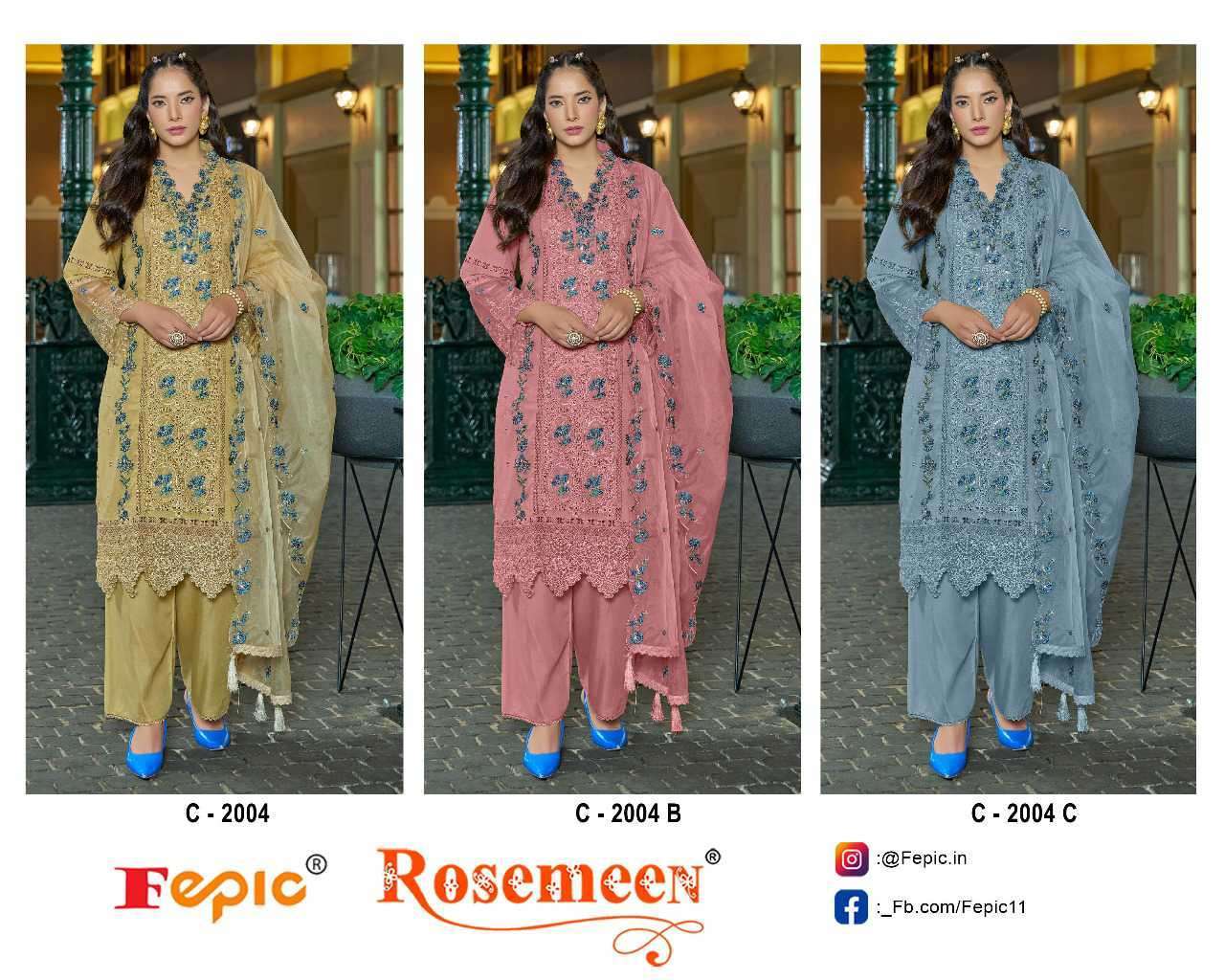 FEPIC C 2004 COLORS PAKISTANI SUIT CATALOG DEALER 2025