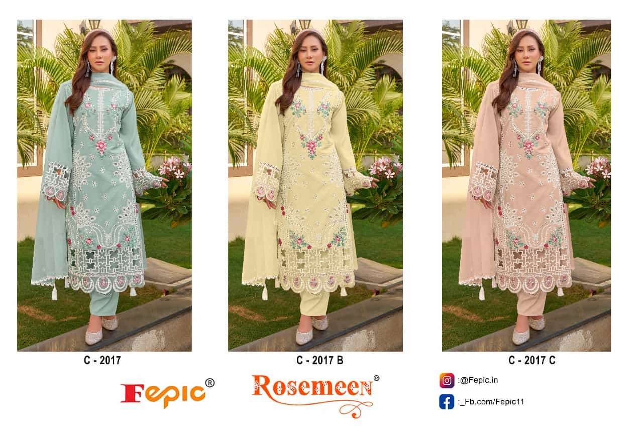 FEPIC C 2017 COLORS PAKISTANI SUIT WHOLESALE PRICE 2025
