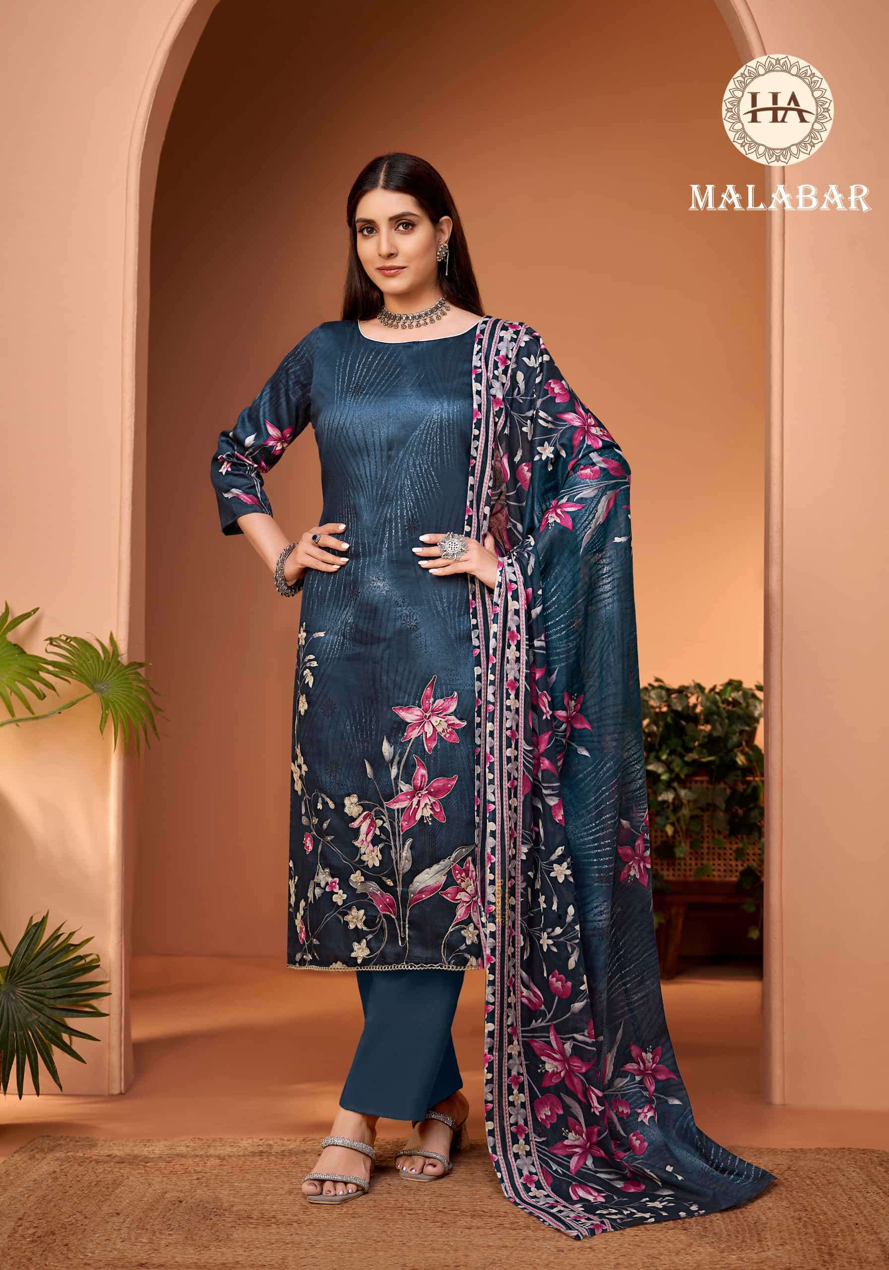 HARSHIT FASHION MALABAR LADIES DRESS CATALOGUE WHOLESALE PRICE 