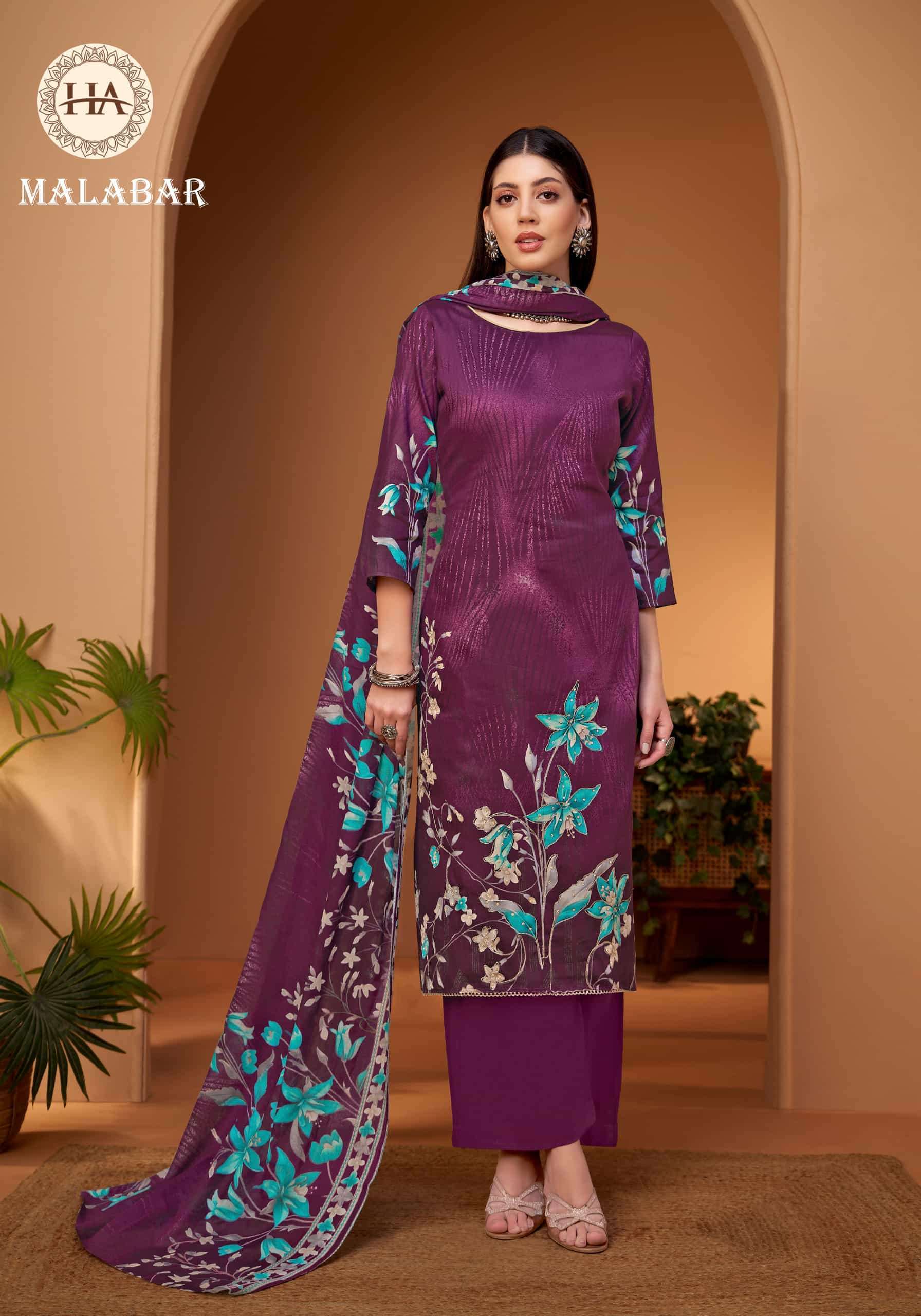 HARSHIT FASHION MALABAR LADIES DRESS CATALOGUE WHOLESALE PRICE 