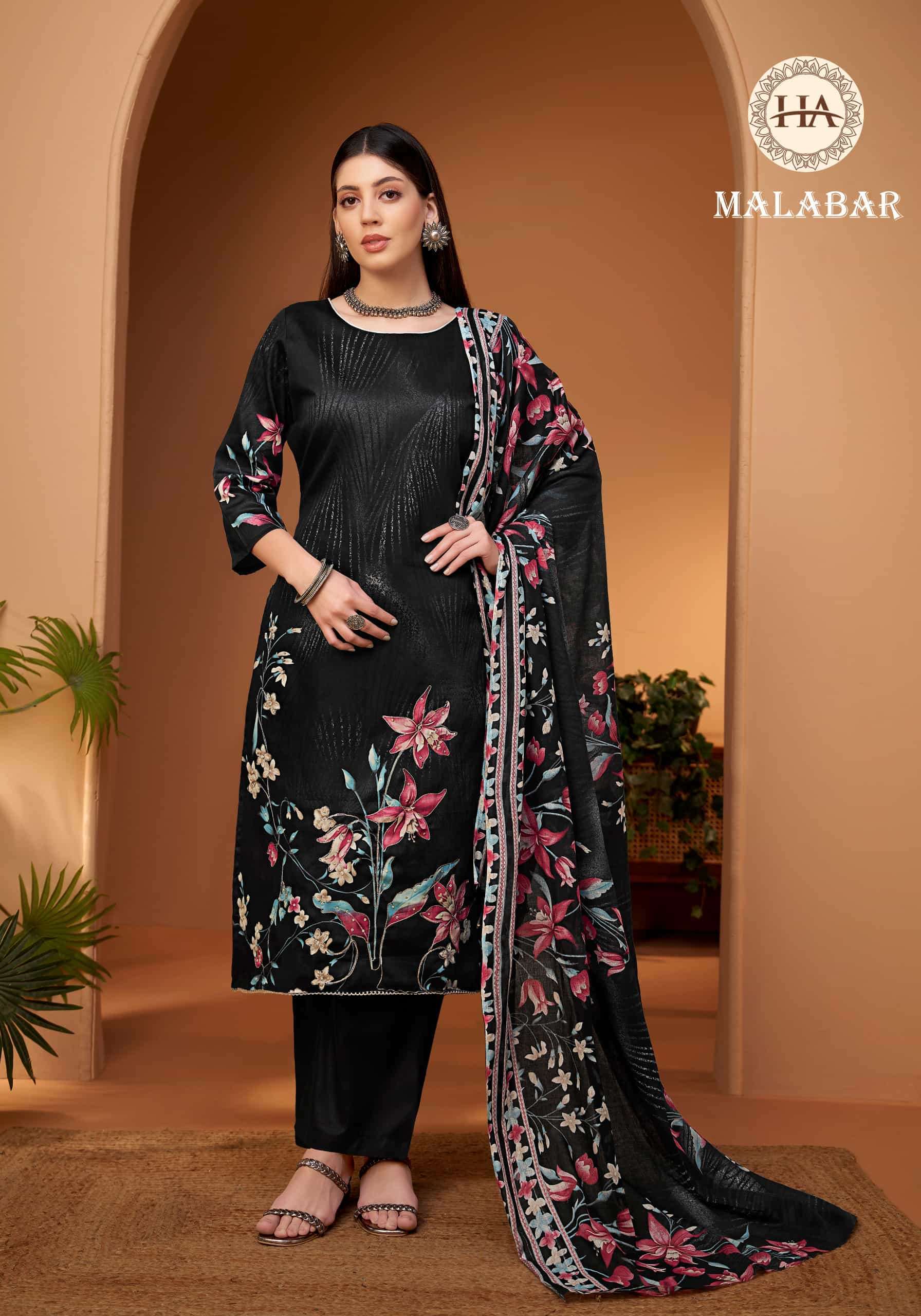 HARSHIT FASHION MALABAR LADIES DRESS CATALOGUE WHOLESALE PRICE 