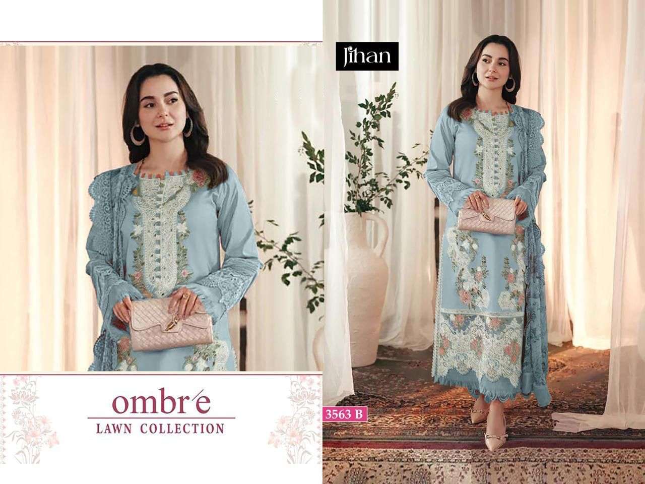 JIHAN OMBRE LAWN COLLECTION SUIT CATALOGUE WHOLESALE PRICE 2025