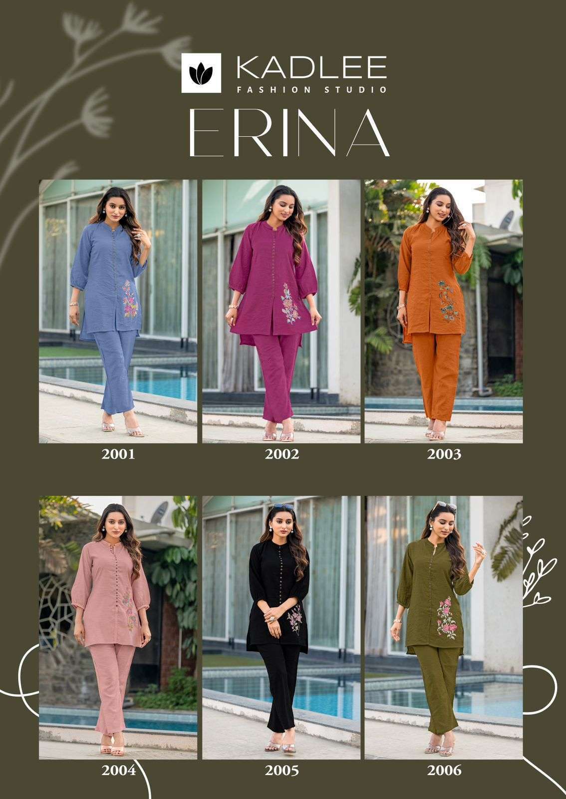 KADLEE ERINA VISCOSE CREPE CORD SET COLLECTION SUPPLIER 2025