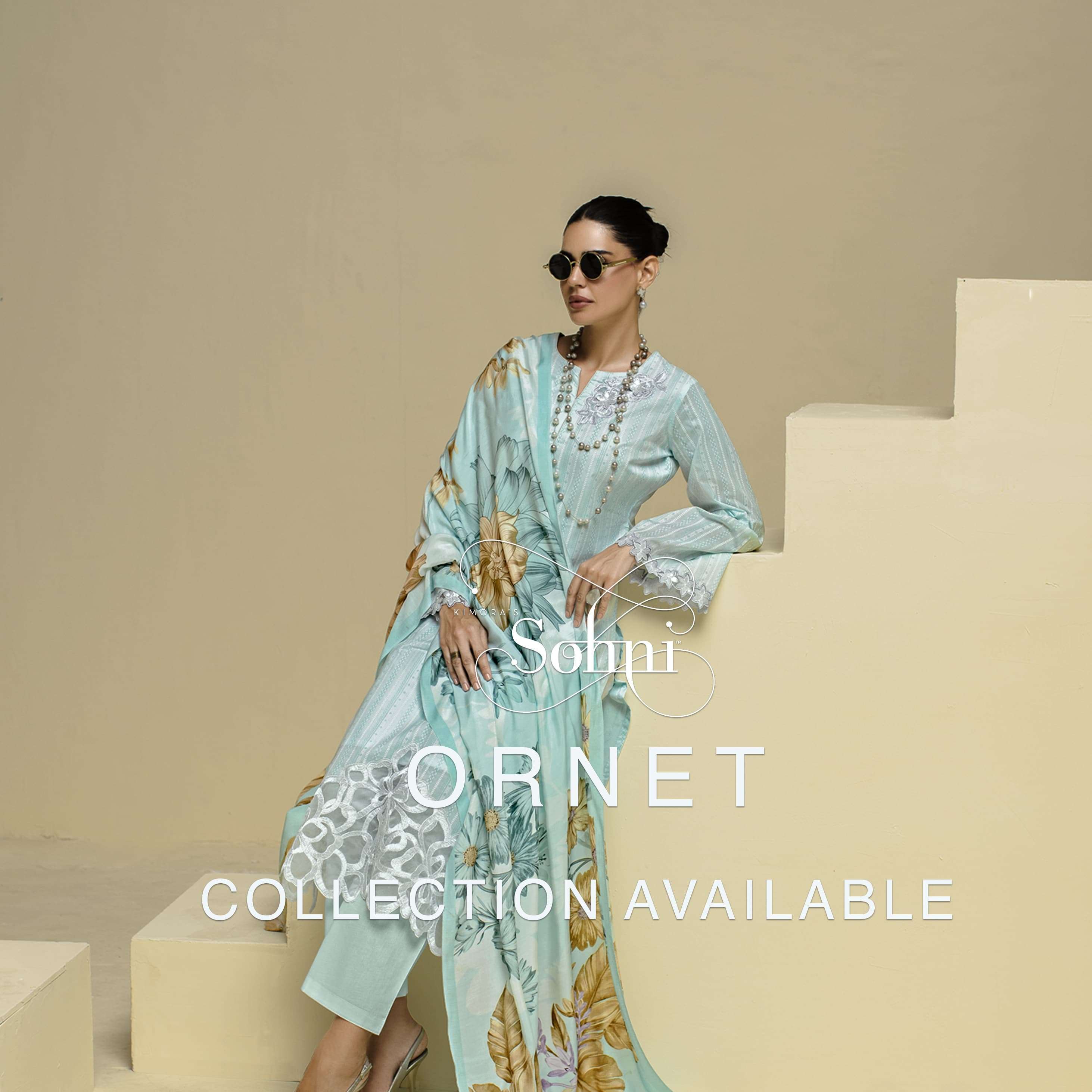 KIMORA SOHNI ORNET DESIGNER COTTON DRESS CATALOGUE WHOLESALER 