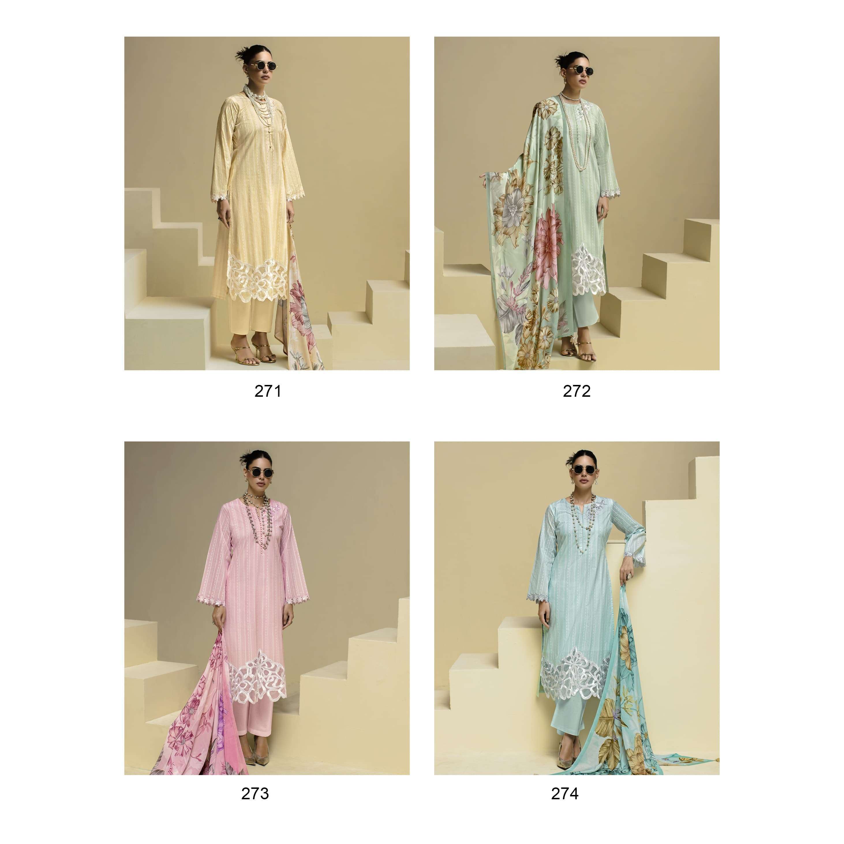 KIMORA SOHNI ORNET DESIGNER COTTON DRESS CATALOGUE WHOLESALER 