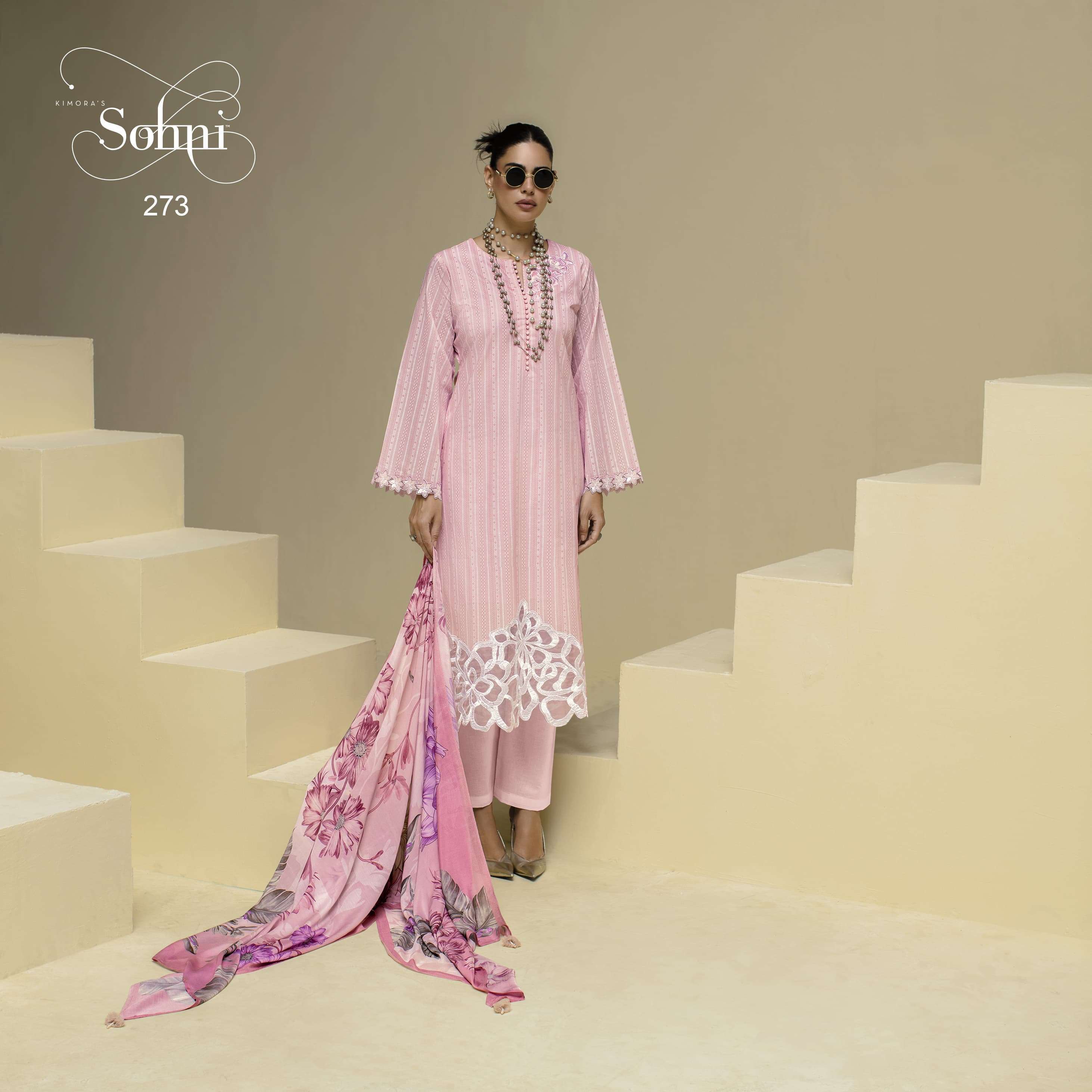 KIMORA SOHNI ORNET DESIGNER COTTON DRESS CATALOGUE WHOLESALER 