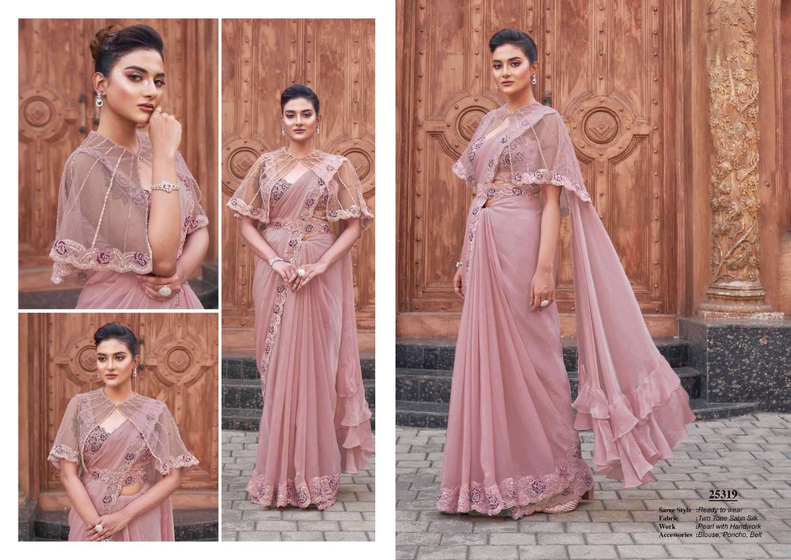 MAHOTSAV SAREE LUNA 25300 SATIN SILK READYMADE SAREE CATALOGUE SUPPLIER 2025