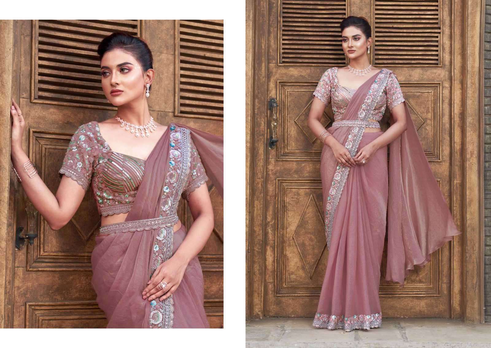 MAHOTSAV SAREE LUNA 25300 SATIN SILK READYMADE SAREE CATALOGUE SUPPLIER 2025