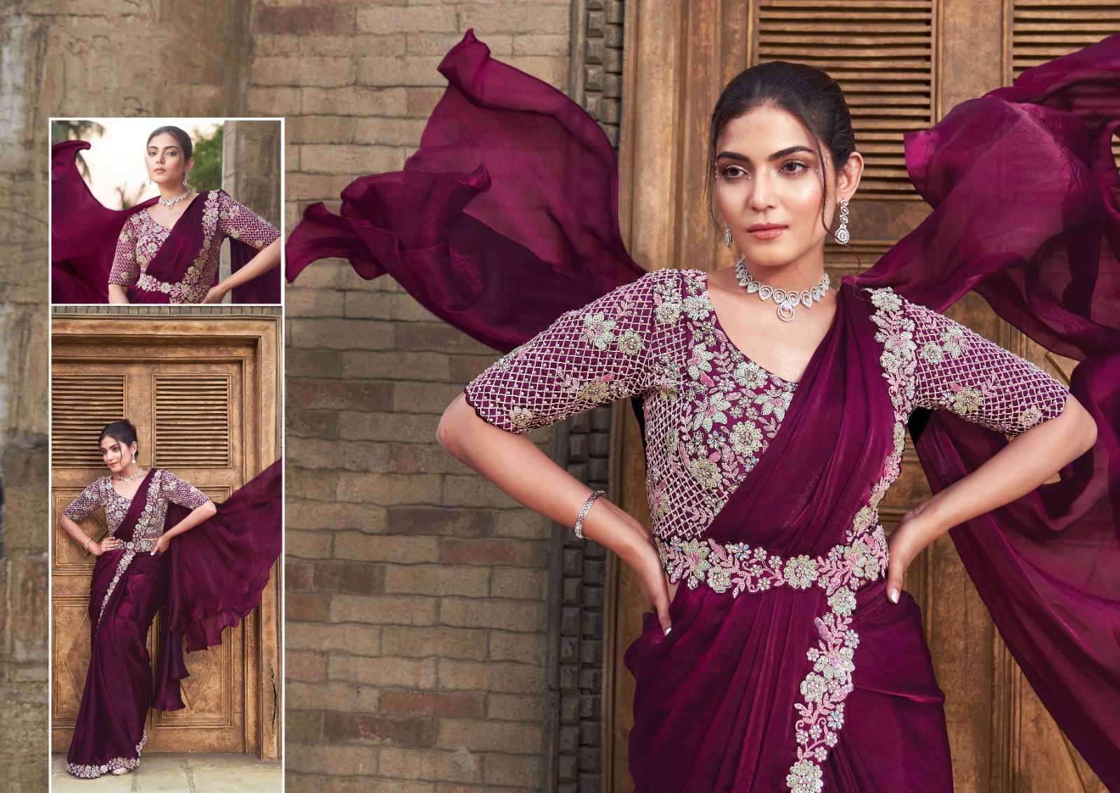 MAHOTSAV SAREE LUNA 25300 SATIN SILK READYMADE SAREE CATALOGUE SUPPLIER 2025
