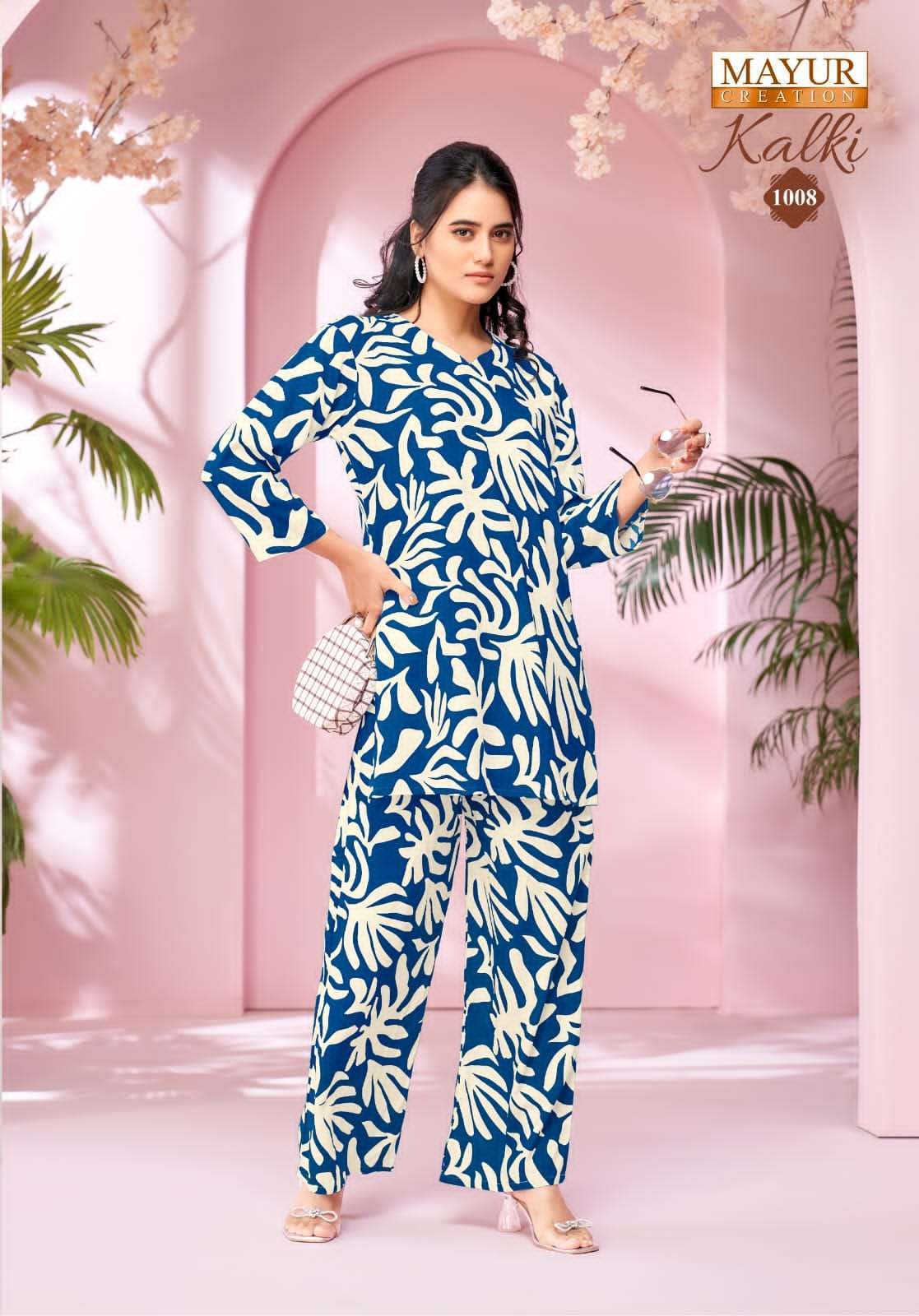 MAYUR CREATION KALKI VOL 1 RAYON PRINTED CORD SET WHOLESALER 