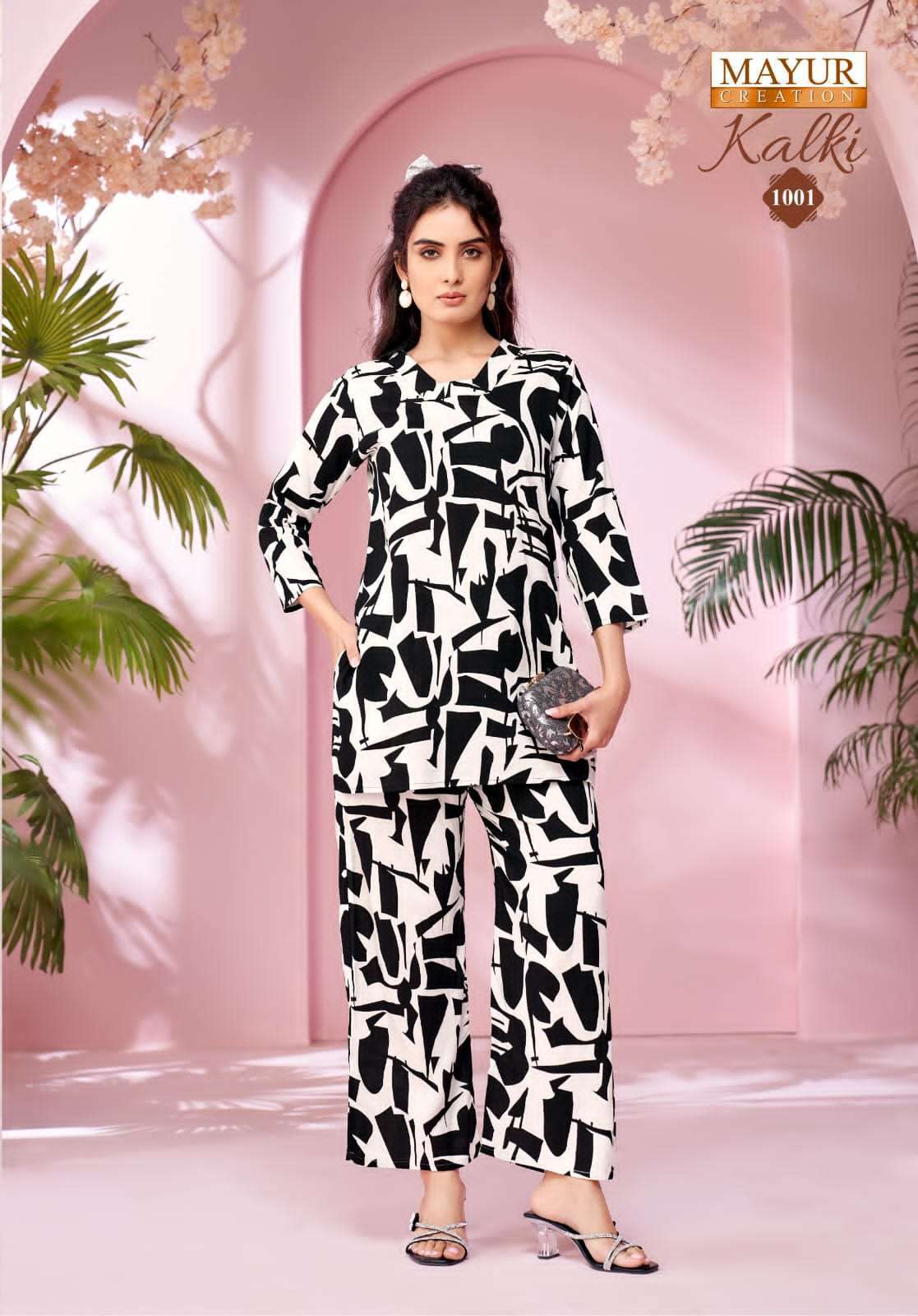 MAYUR CREATION KALKI VOL 1 RAYON PRINTED CORD SET WHOLESALER 
