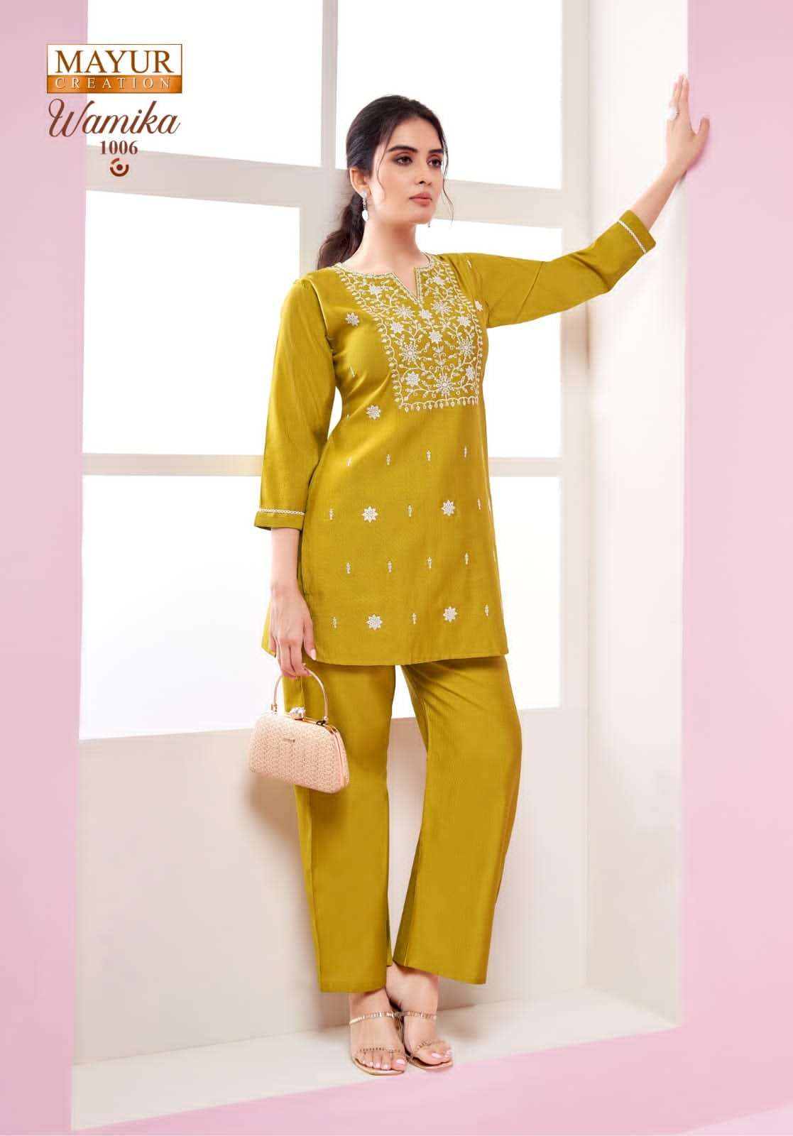 MAYUR WAMIKA VOL 1 SILK EMBRODERY CORD SET WHOLESALER 