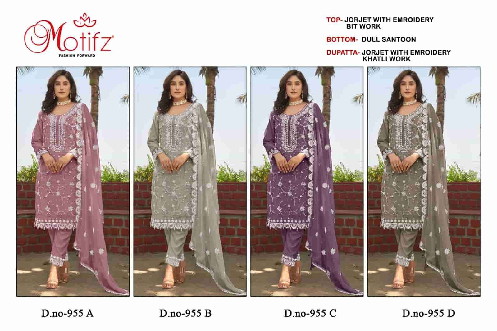 MOTIFZ 955 COLORS PAKISTANI GEORGETTE SUIT CATALOG WHOLESALE PRICE 2025
