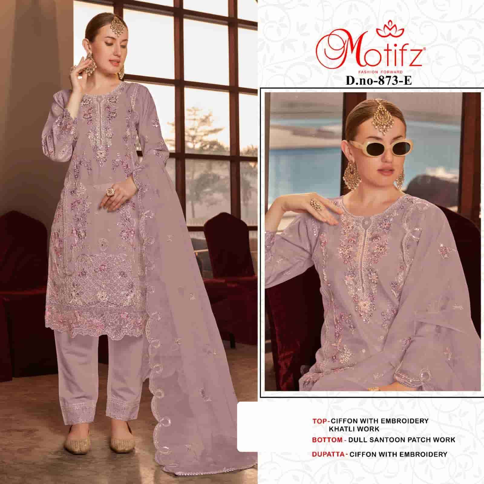 MOTIFZ D 873 COLORS EMBROIDERY PAKISTANI SUIT SUPPLIER 2025