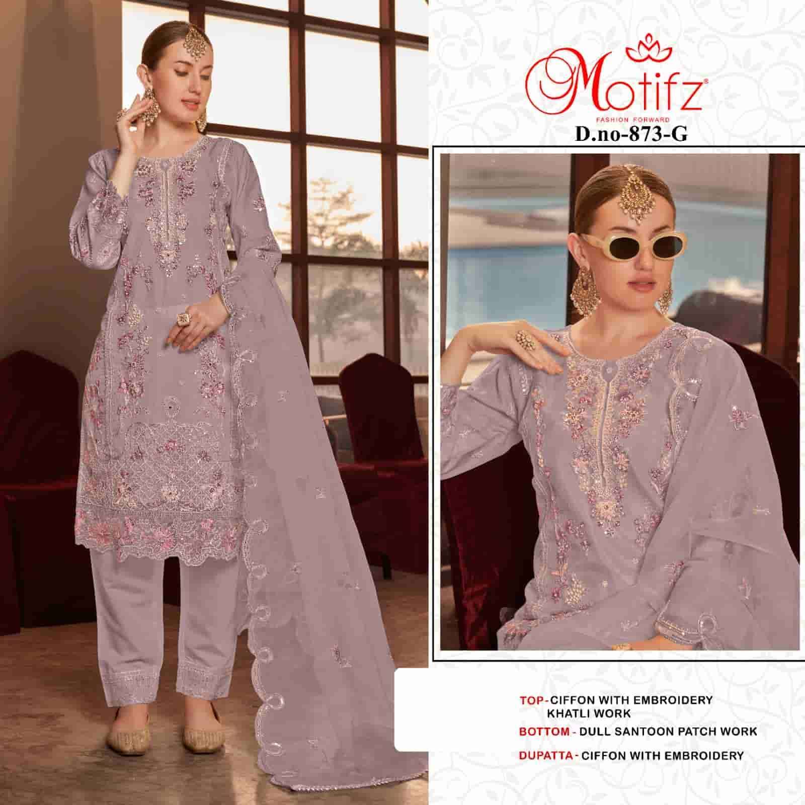 MOTIFZ D 873 COLORS EMBROIDERY PAKISTANI SUIT SUPPLIER 2025